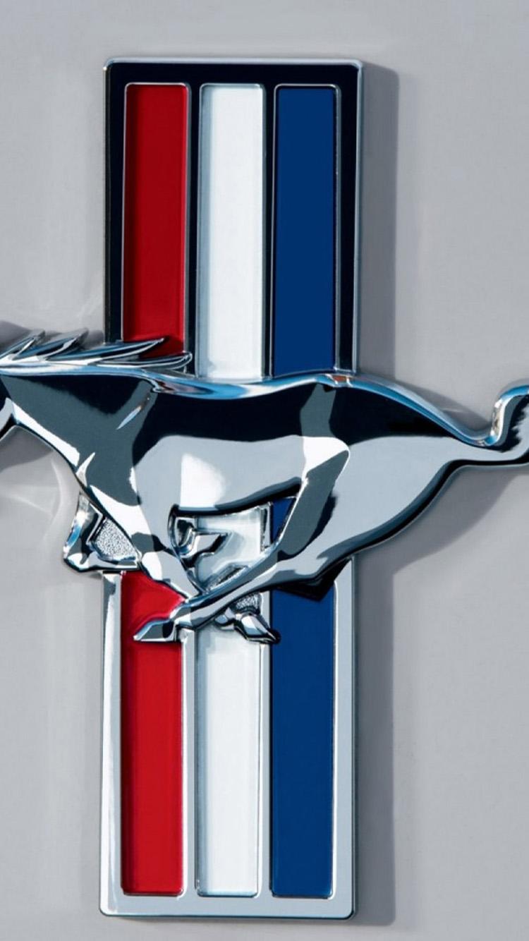 750x1334 Mustang Logo Wallpaper