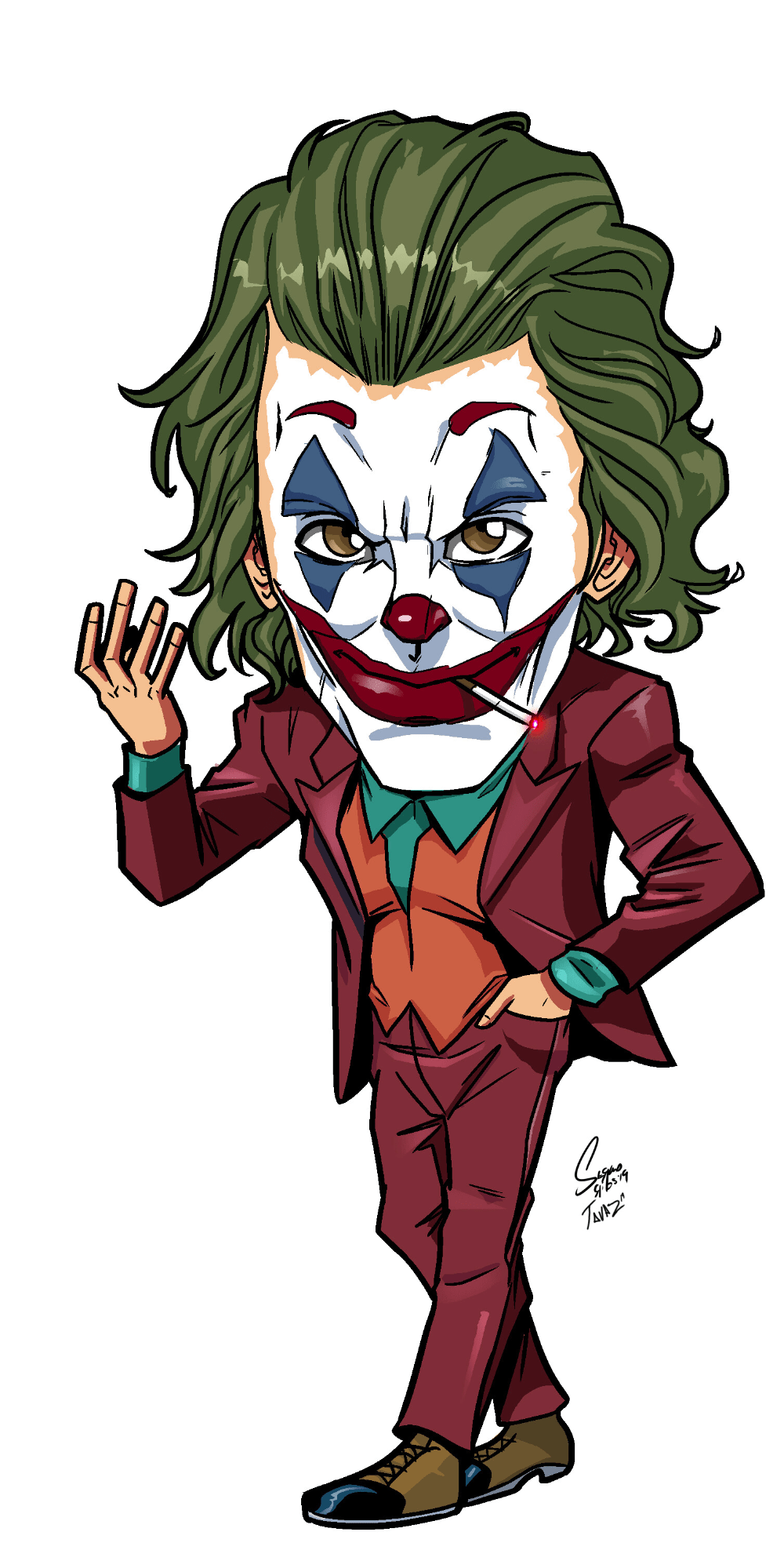 1000x1990 Joker, Edgar Tavitas. Joker art drawing, Joker drawings, Joker art