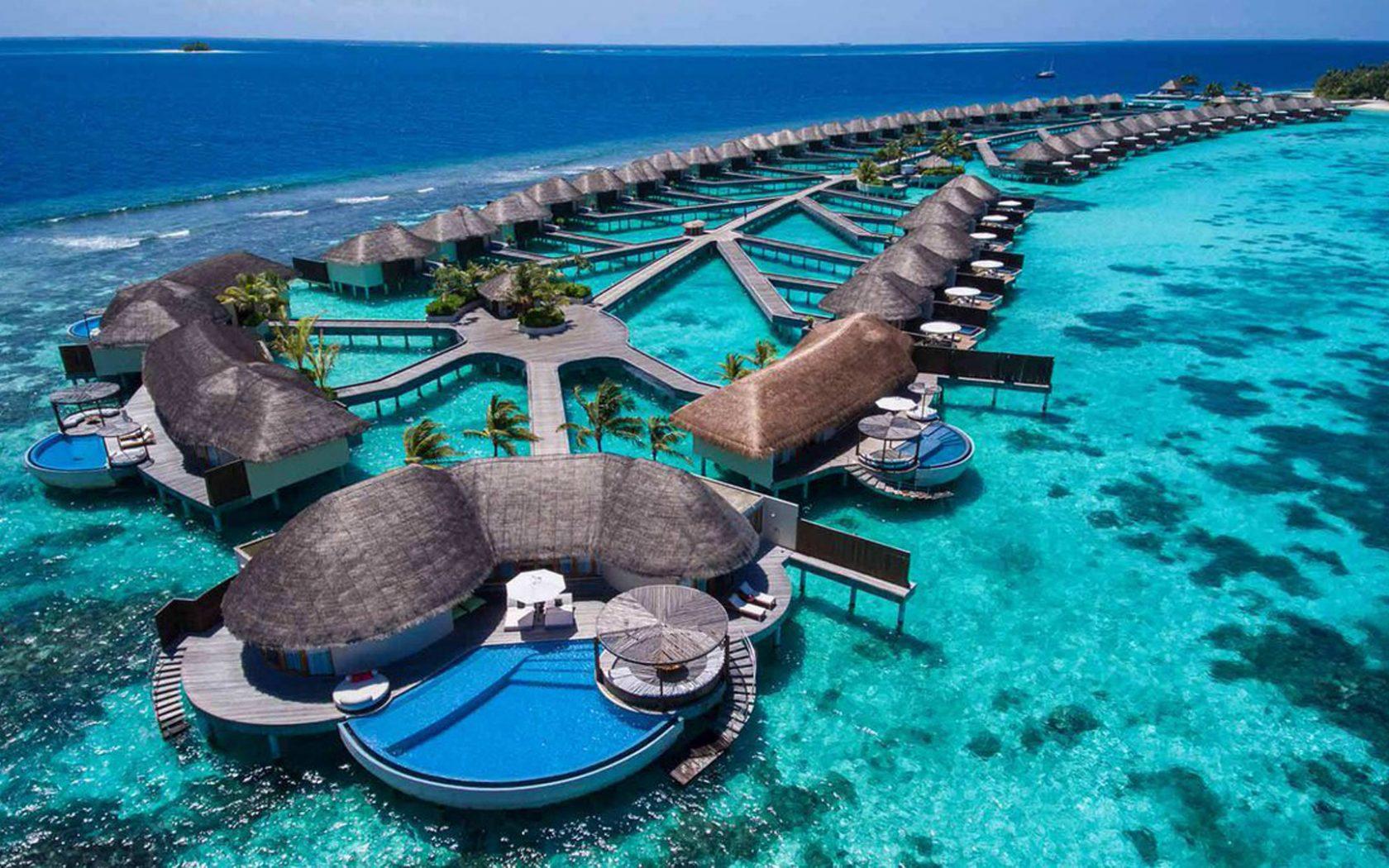1680x1050 Maldives Asia Private Islands Bungalows Water Resorts In South Asia Indian Ocean Wallpaper HD 1920x1080 :
