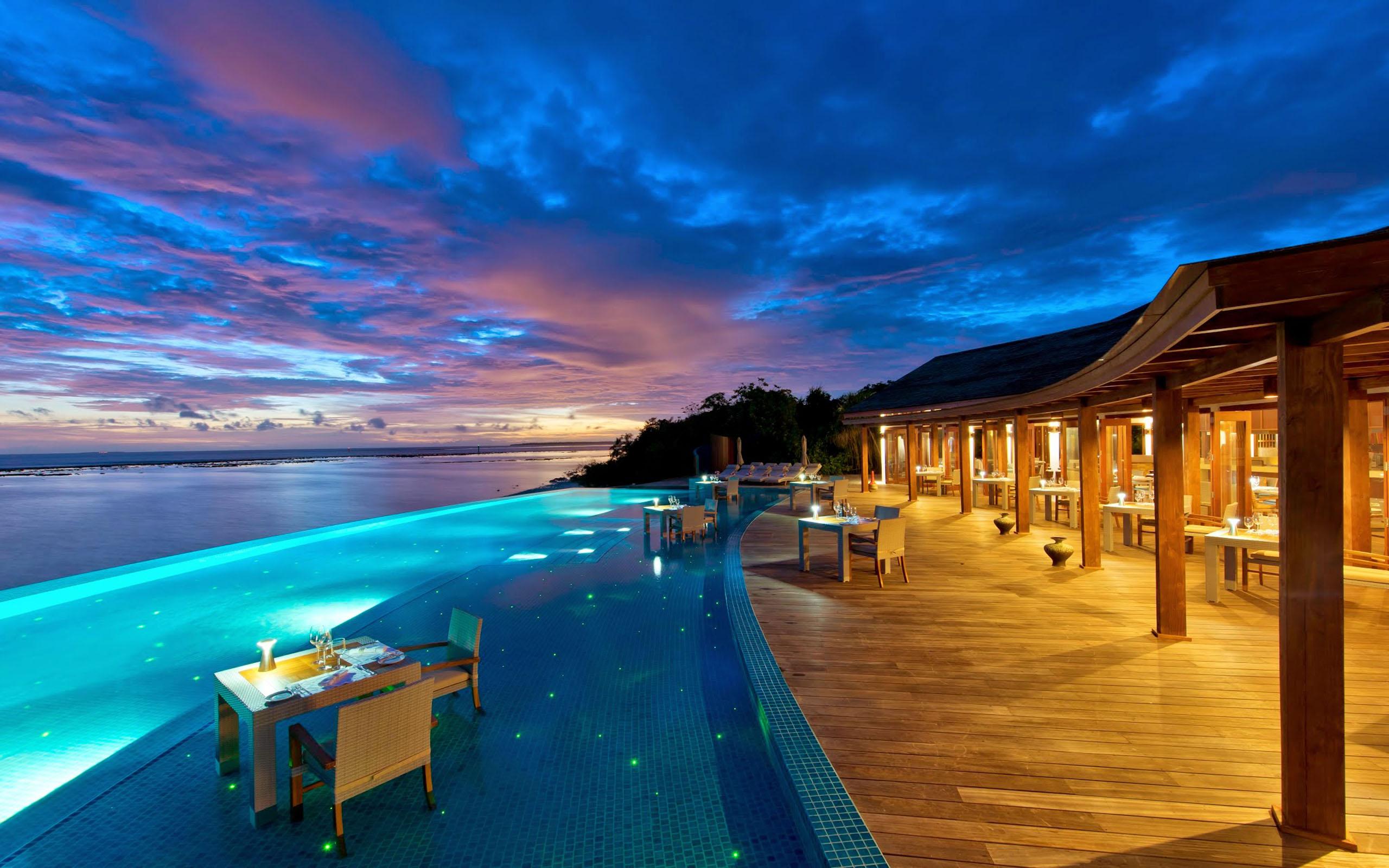 2560x1600 Maldives Tropical Islands Hideaway Beach Resort & Spa South Asia Indian Ocean HD Wallpaper 2560x1600 :
