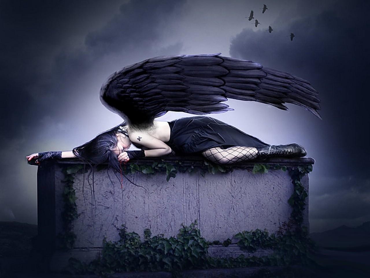1280x960 Free download Sleeping dark angel Wallpaper and Background 1280x960 [1280x960] for your Desktop, Mobile & Tablet. Explore Dark Angel Background. Fallen Angels Wallpaper, Dark Angel Wallpaper, Dark Image Wallpaper
