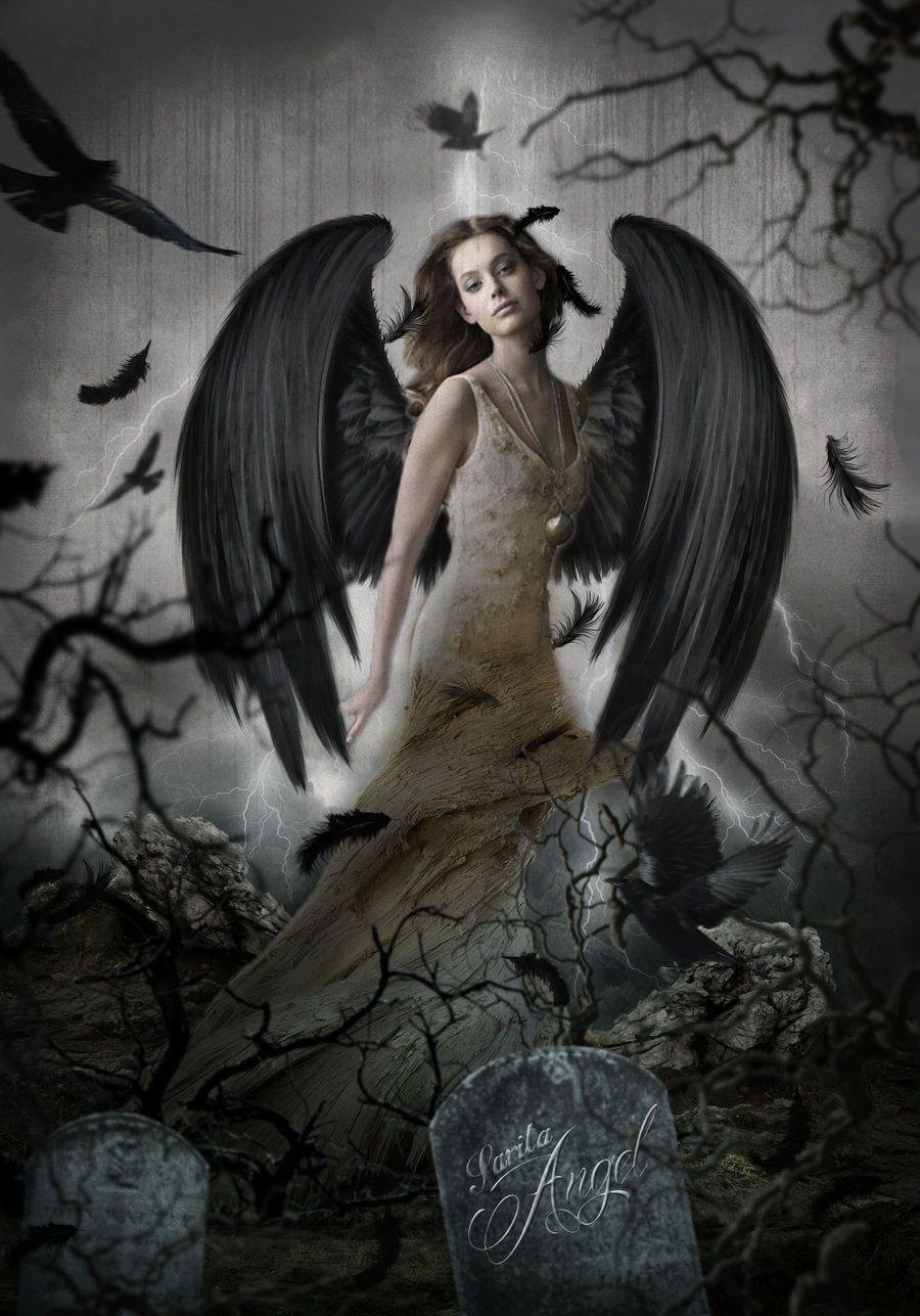 900x1287 black angel woman. Black angels, Angel picture, Gothic angel