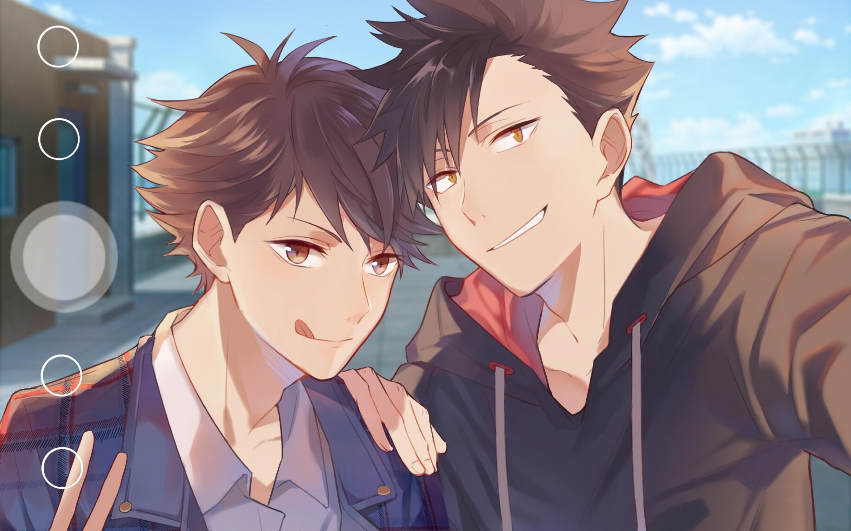 2880x1800 Download 2880x1800 Oikawa Tooru, Kuroo Tetsurou, Haikyuu, Friends Wallpaper for MacBook Pro 15 inch