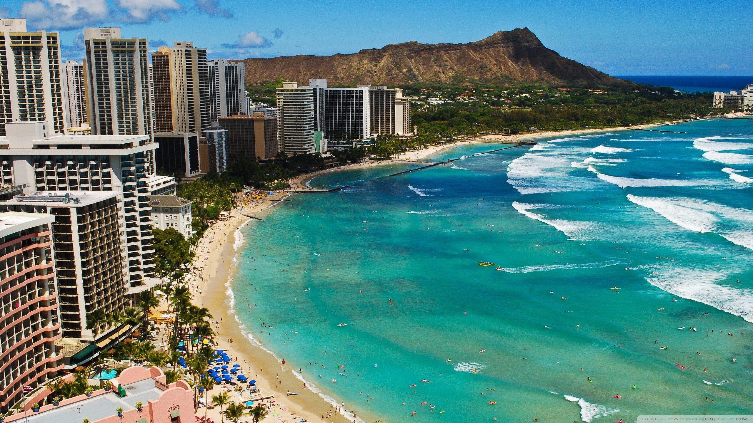 2560x1440 Waikiki HD Wallpaper