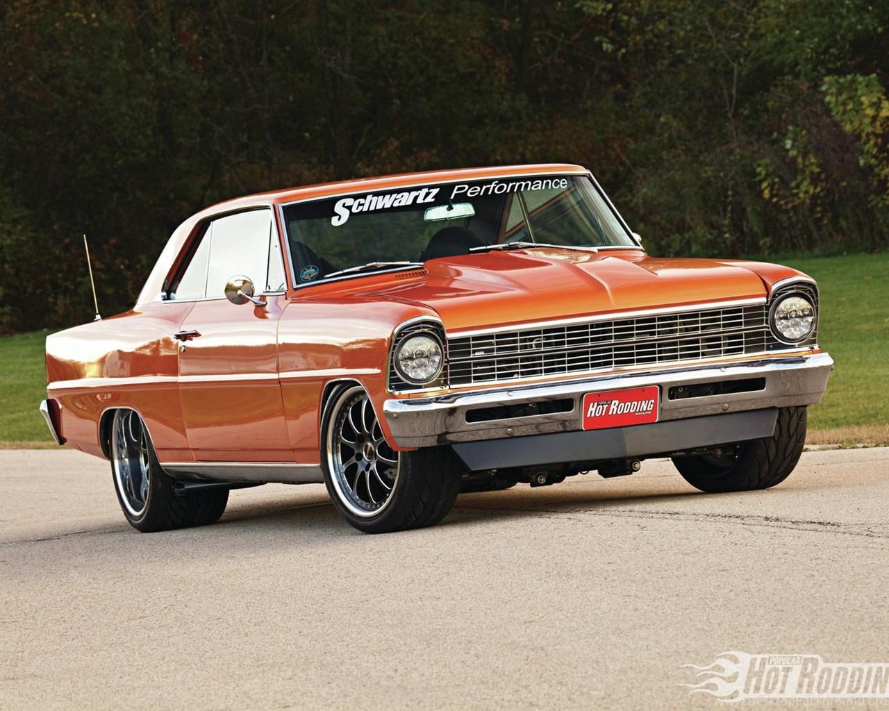 1280x1024 Chevy Nova Muscle Cars Hot Rods Wallpaper Desktop Background