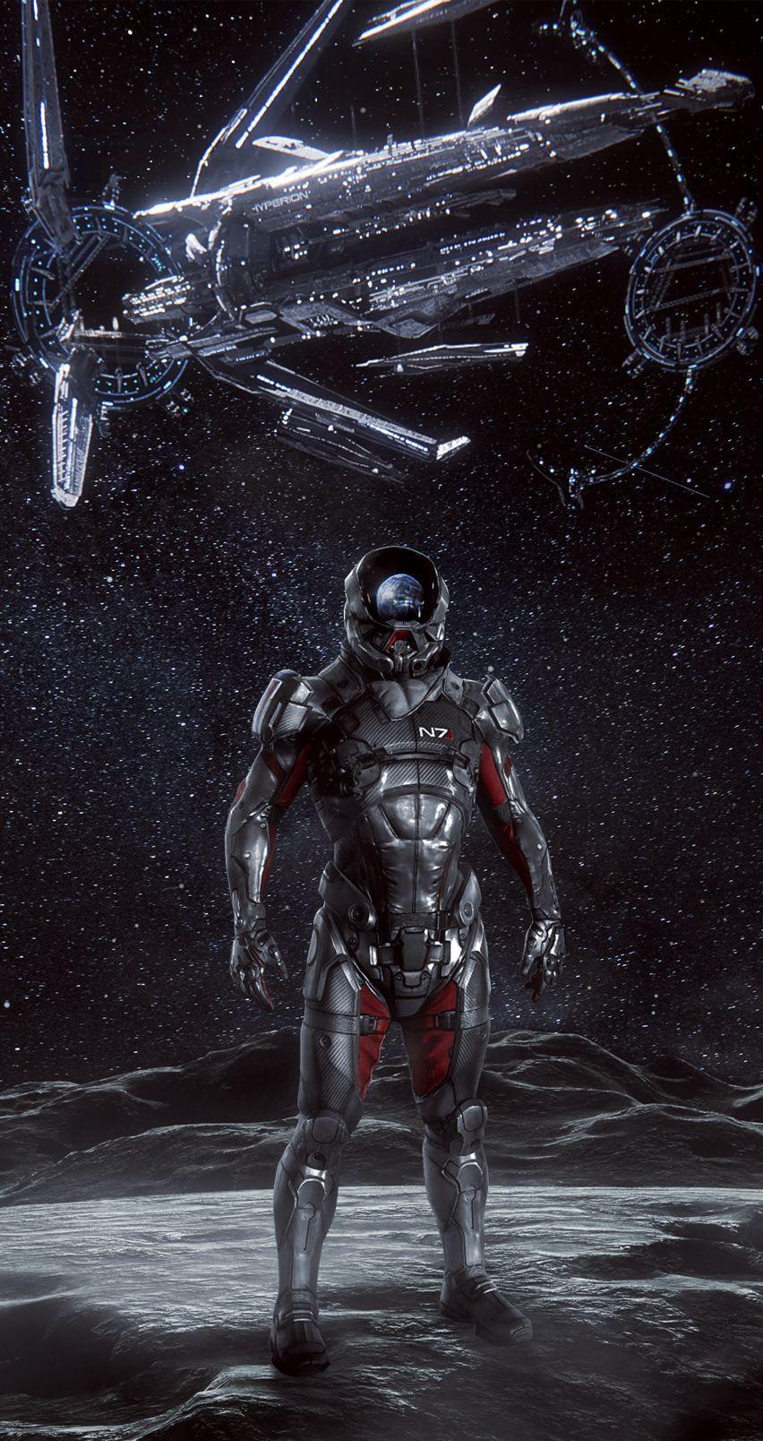 852x1608 Mass Effect iPhone Wallpaper