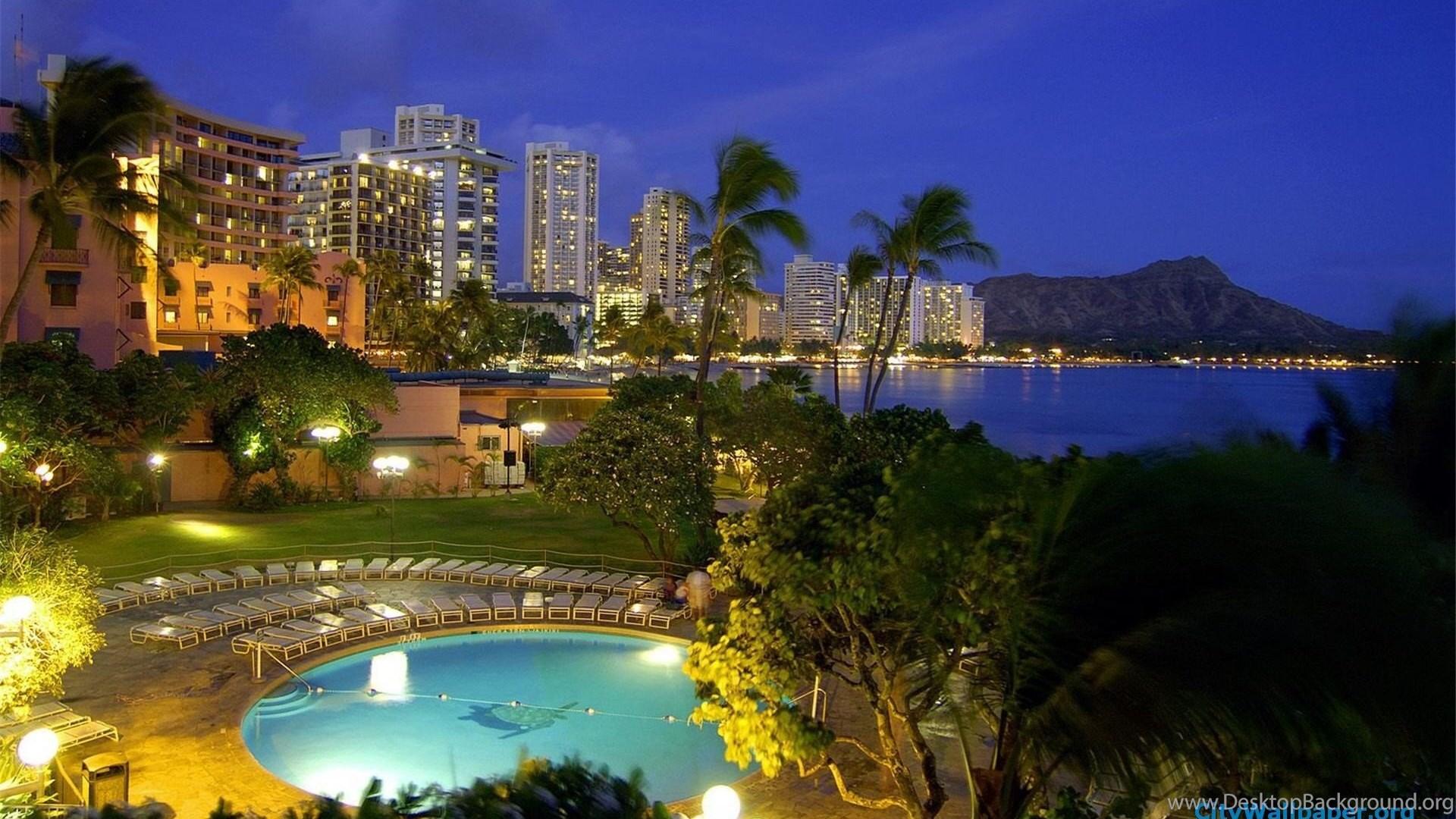 1920x1080 High Resolution Waikiki Beach Honolulu City Wallpaper 1920x1200. Desktop Background