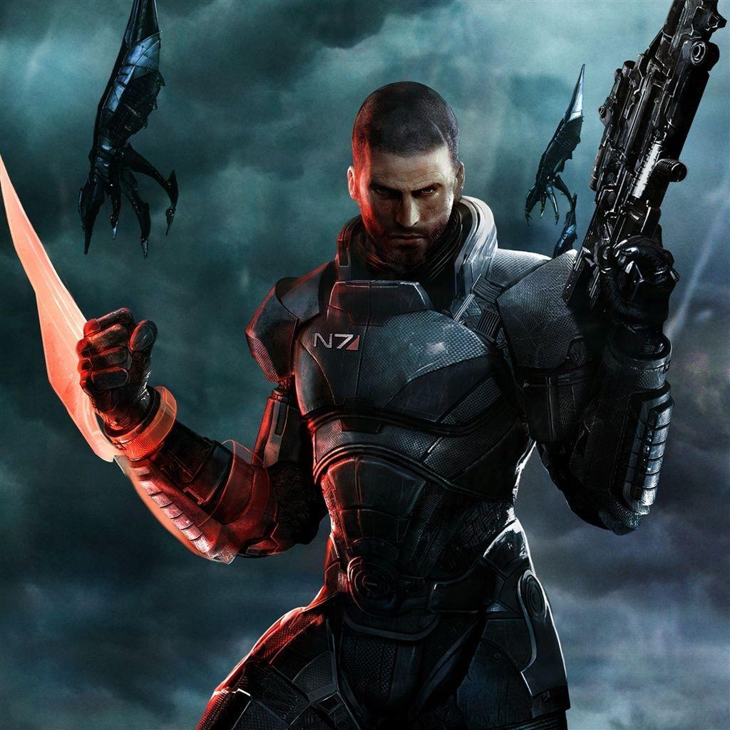 1024x1024 Mass Effect 3 iPad Air Wallpaper Download. iPhone Wallpaper