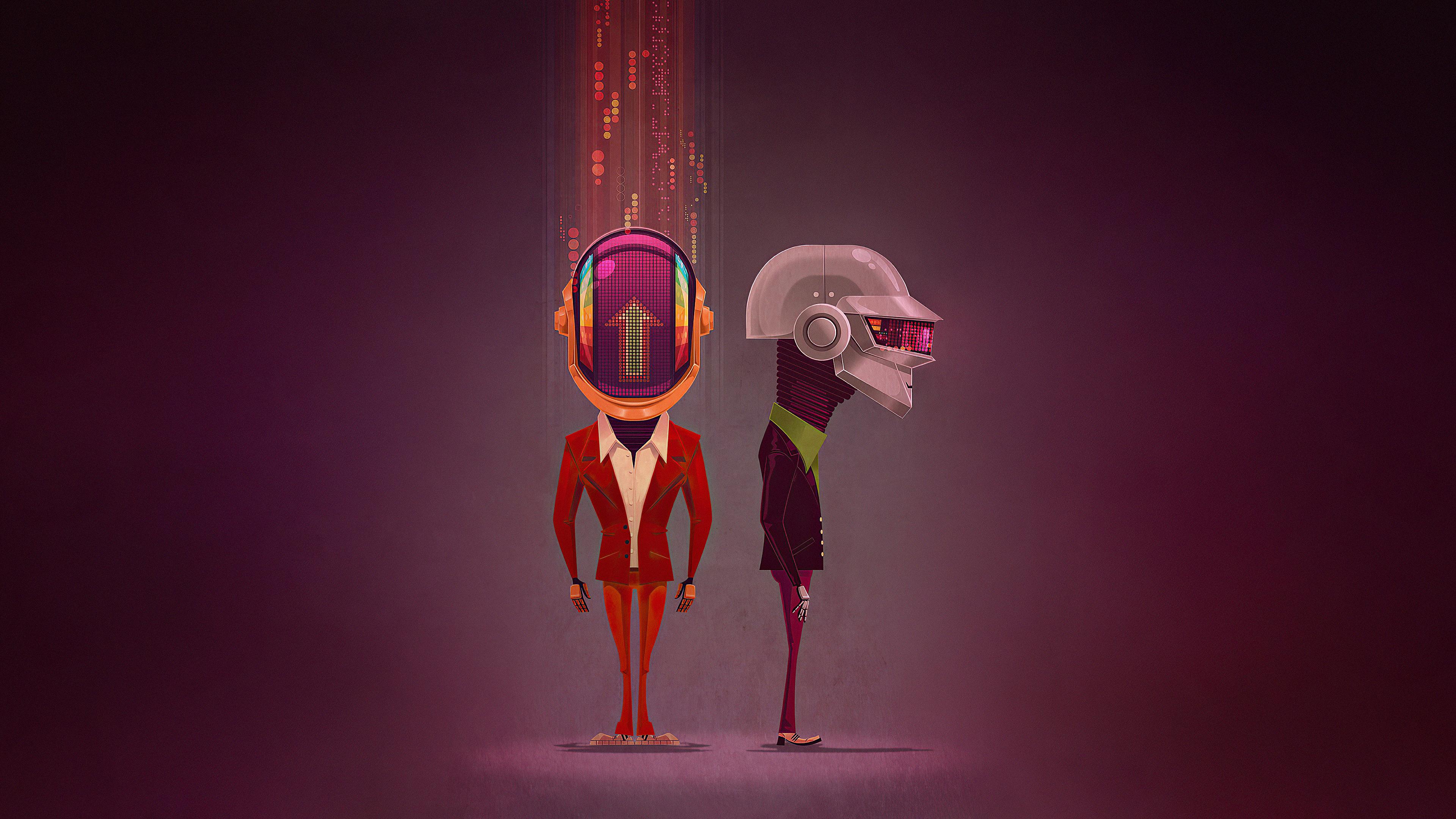 3840x2160 Daft punk Robotic Wallpaper 4k Ultra HD