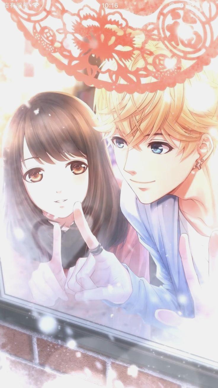 736x1308 Valentine Anime Couple Wallpaper
