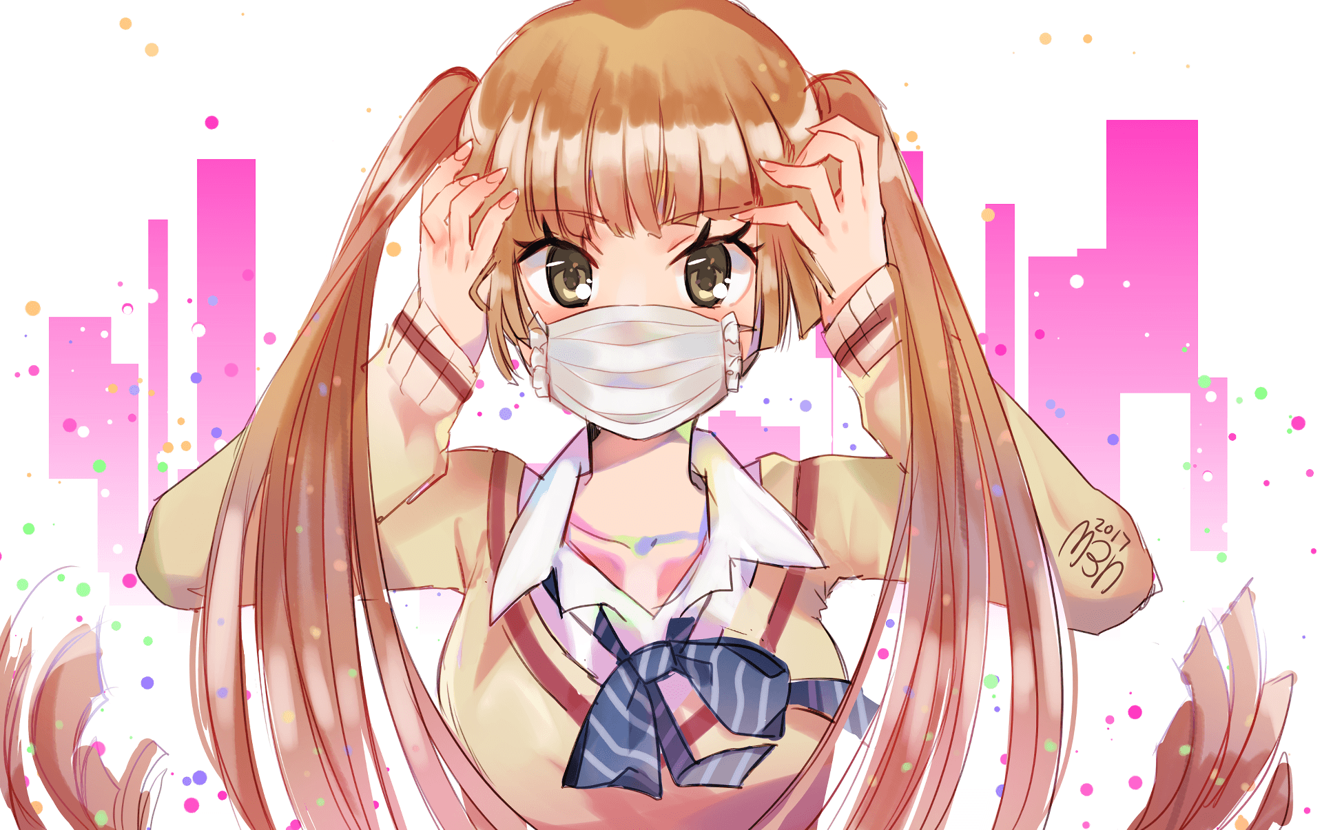 1919x1205 Anime Fukumenkei Noise Nino Arisugawa Wallpaper. Anime english, Anime, Anime orange