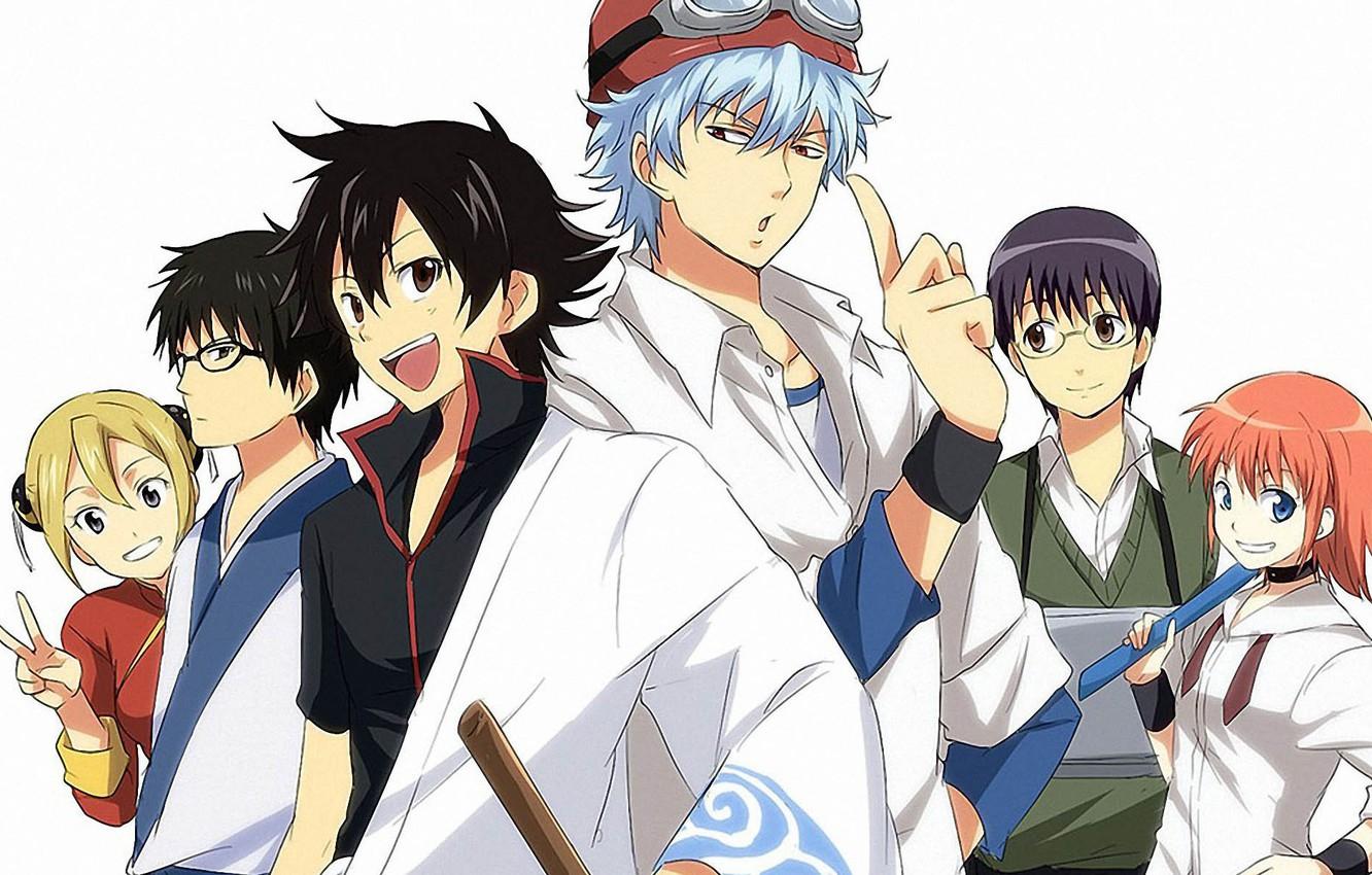 1332x850 Wallpaper gintama, Gintoki, Gintama, Kagura, sket dance, Shinpachi image for desktop, section прочее