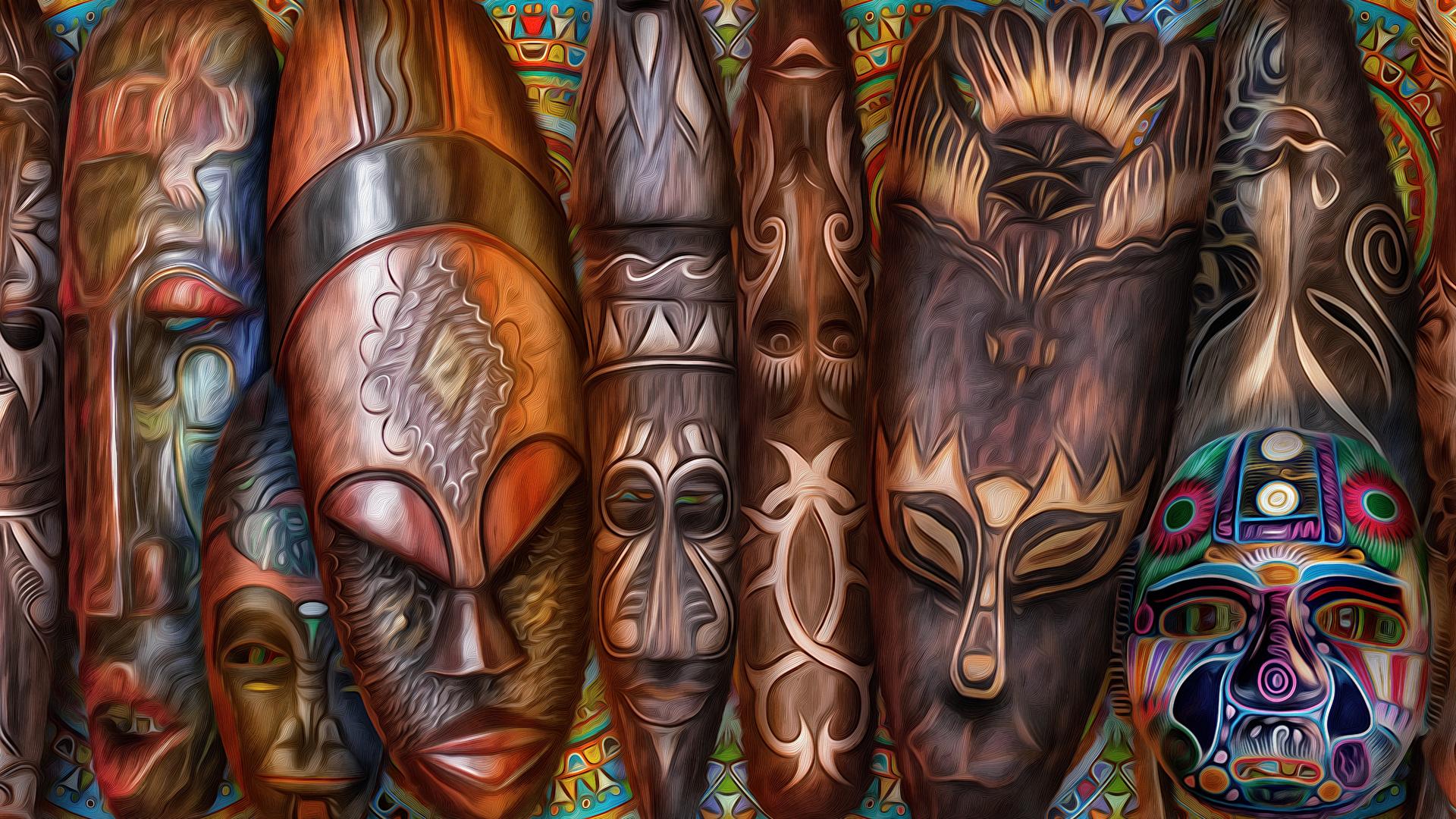 1920x1080 African Art HD Wallpaper