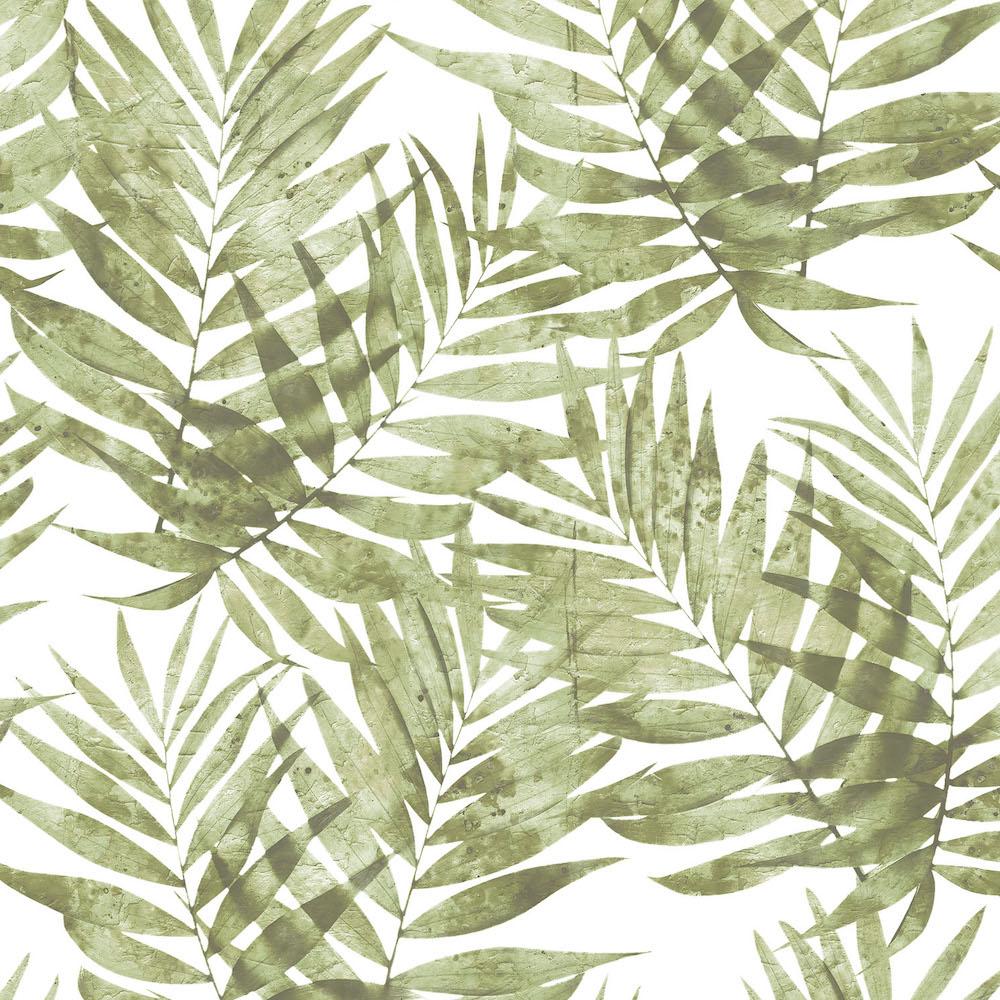1000x1000 Galerie Organic Textures Tropical Leaves Green Wallpaper G67944