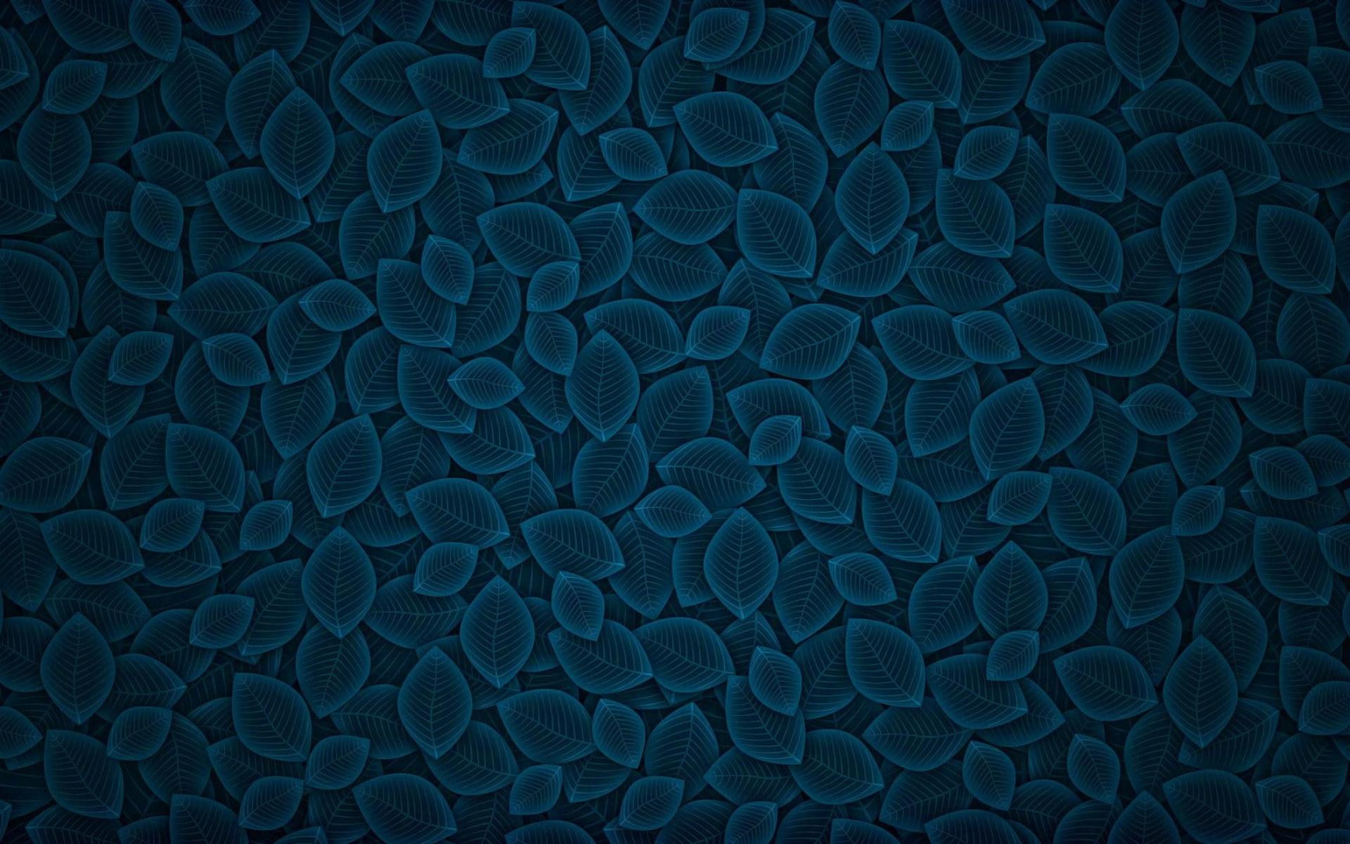 1920x1200 Digital art, blue, leaves, pattern, texture, simple, artwork • Wallpaper For You HD Wallpaper For Desktop & Mobile