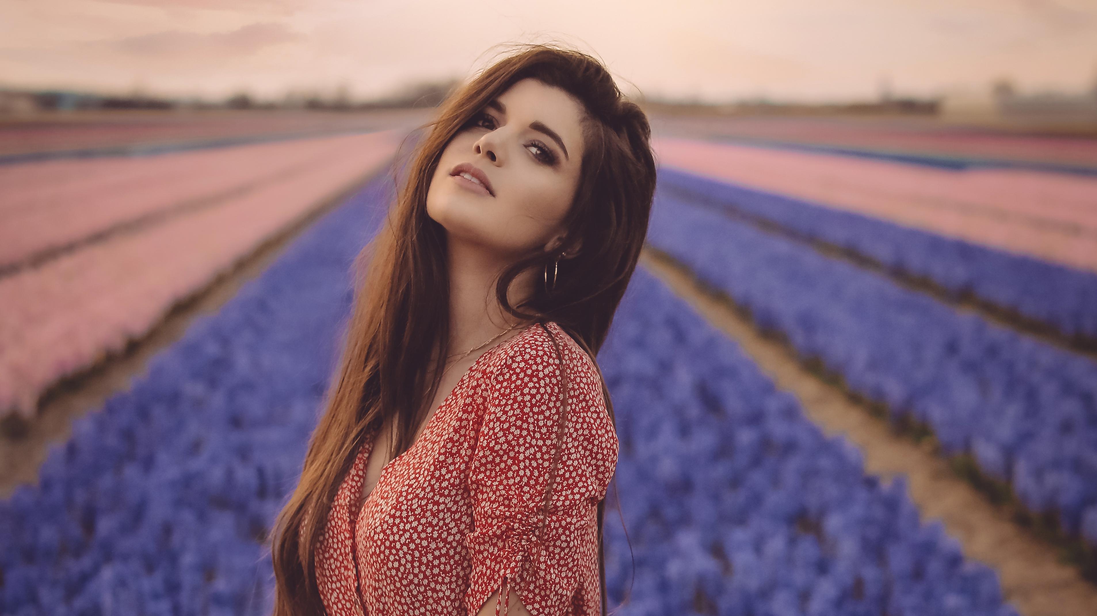 3813x2144 Girl Flower Field 4k, HD Girls, 4k Wallpaper, Image, Background, Photo and Picture