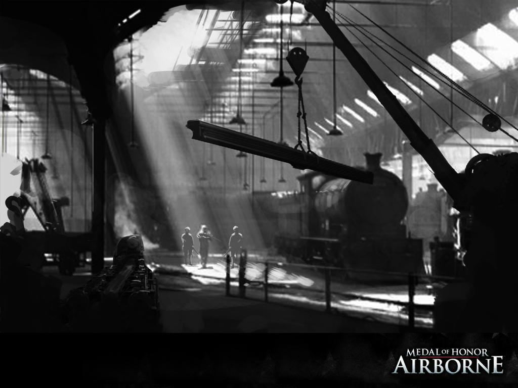 1024x768 Industrial Old Factory Interior
