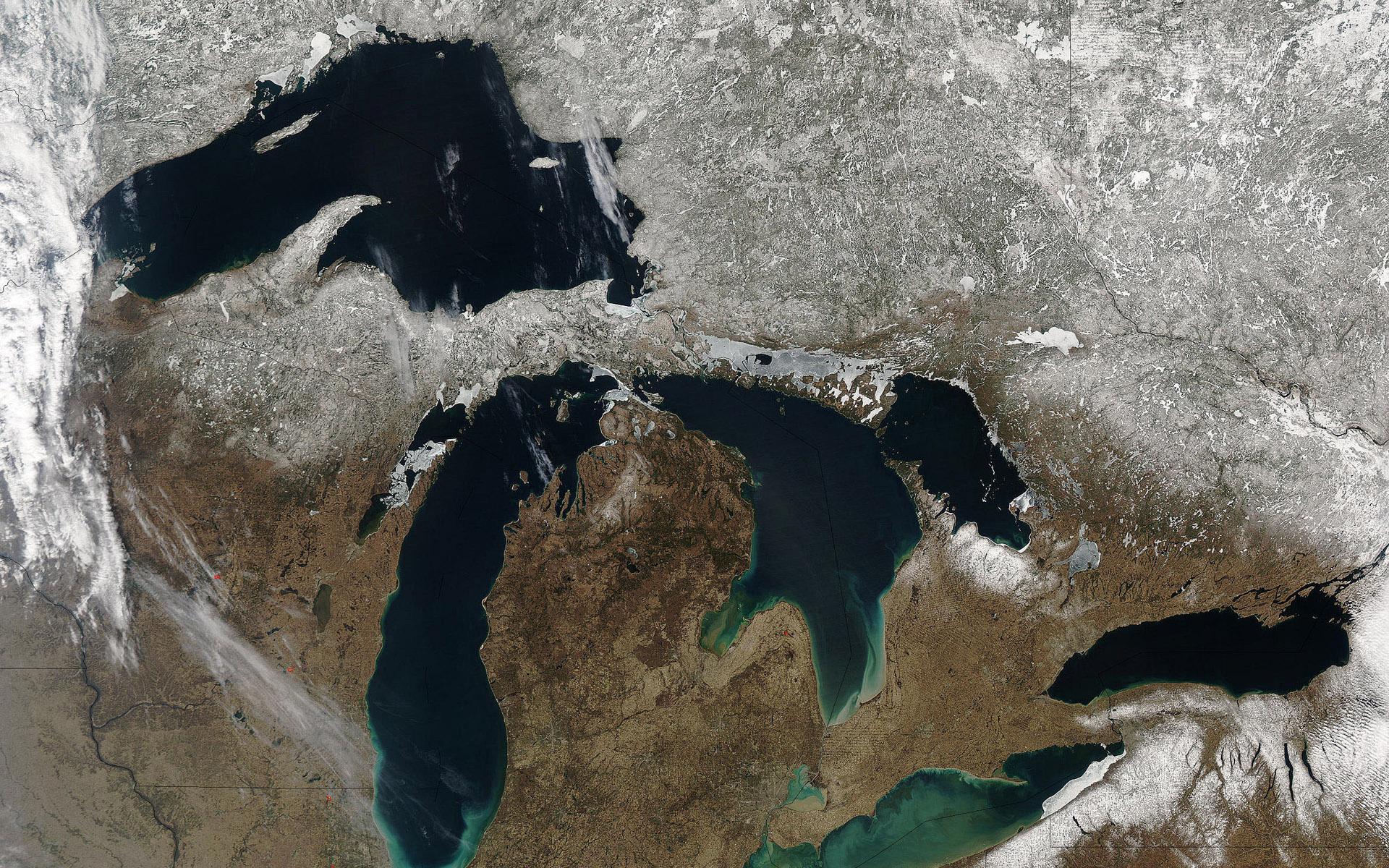 1920x1200 The Great Lakes of North America