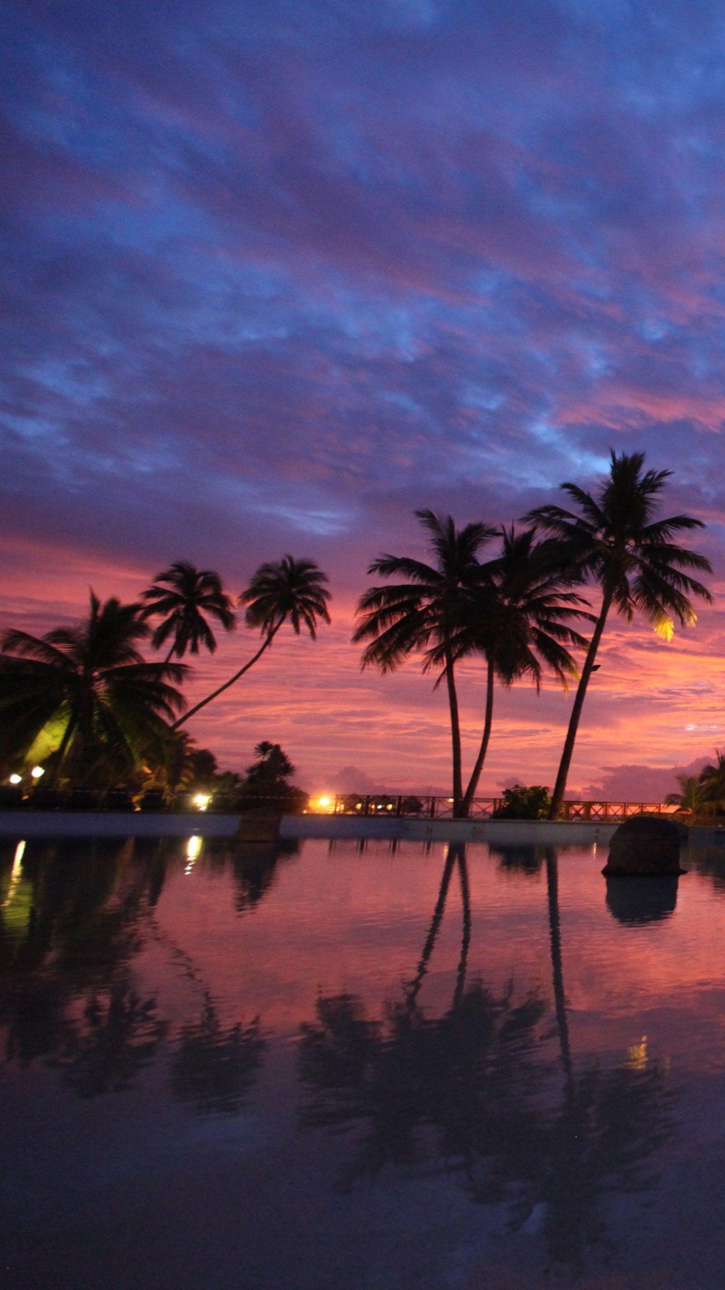 1440x2560 Sunset over Bora Bora Photography / Sunset (1440x2560) Mobile Wallpaper. iPhone wallpaper lights, Bora bora, iPhone wallpaper