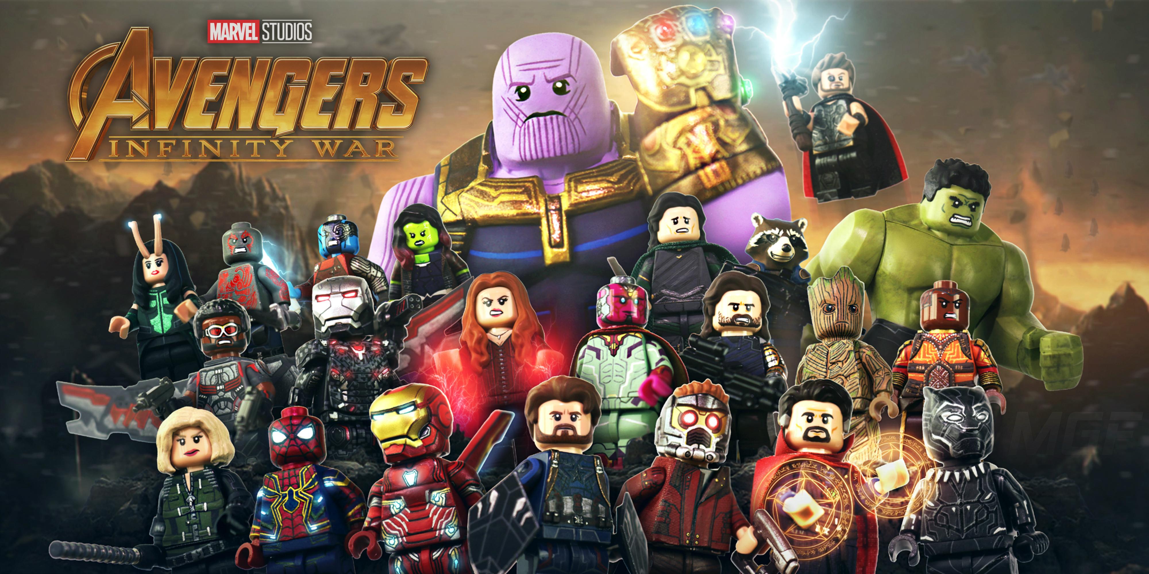 4000x2000 LEGO Avengers: Infinity War HD Wallpaper