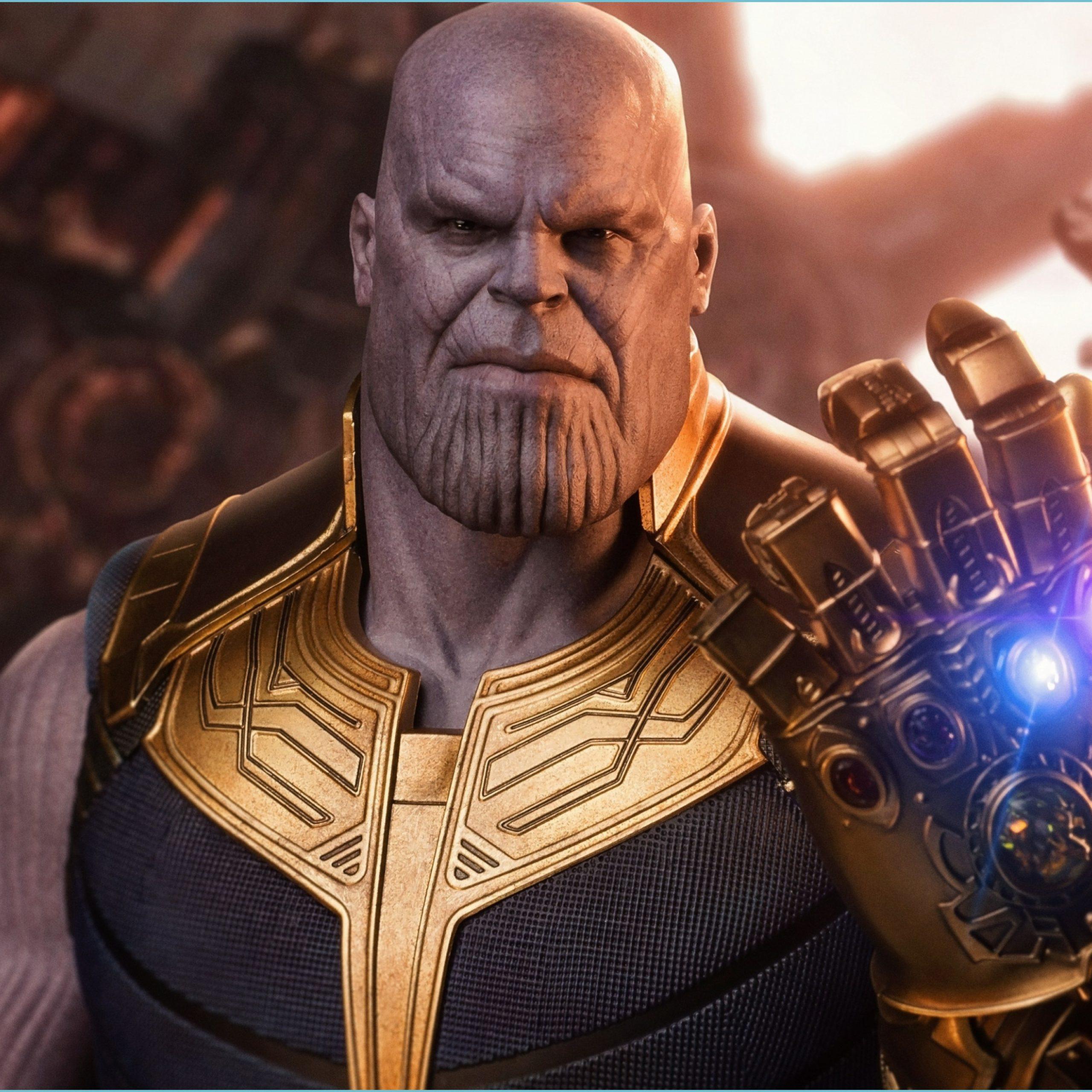 2560x2560 Download 13x13 Wallpaper Thanos, Avengers: Infinity War, Toy