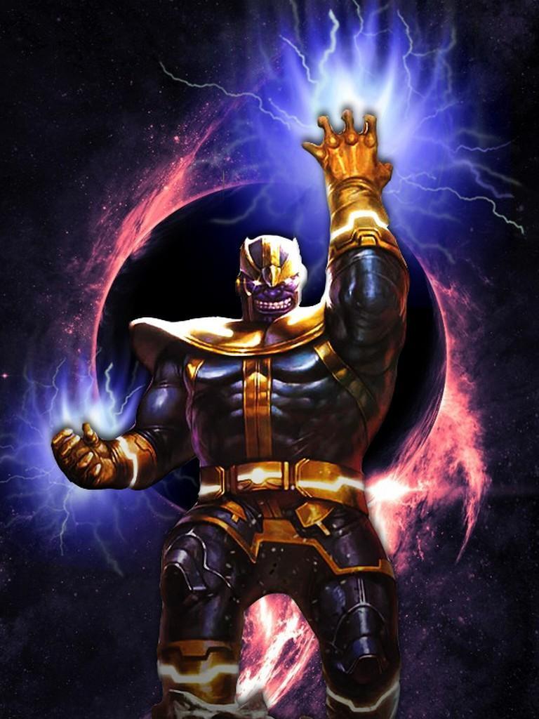 768x1024 Thanos Art Wallpaper for Android