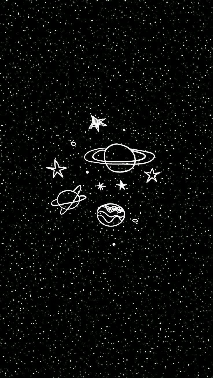 736x1308 Dark Aesthetic Star Wallpaper