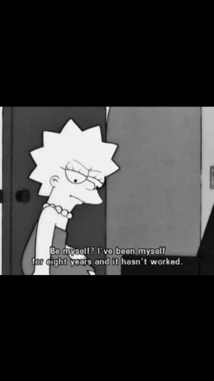 750x1334 Sad Aesthetic Cartoon Grunge Wallpaper