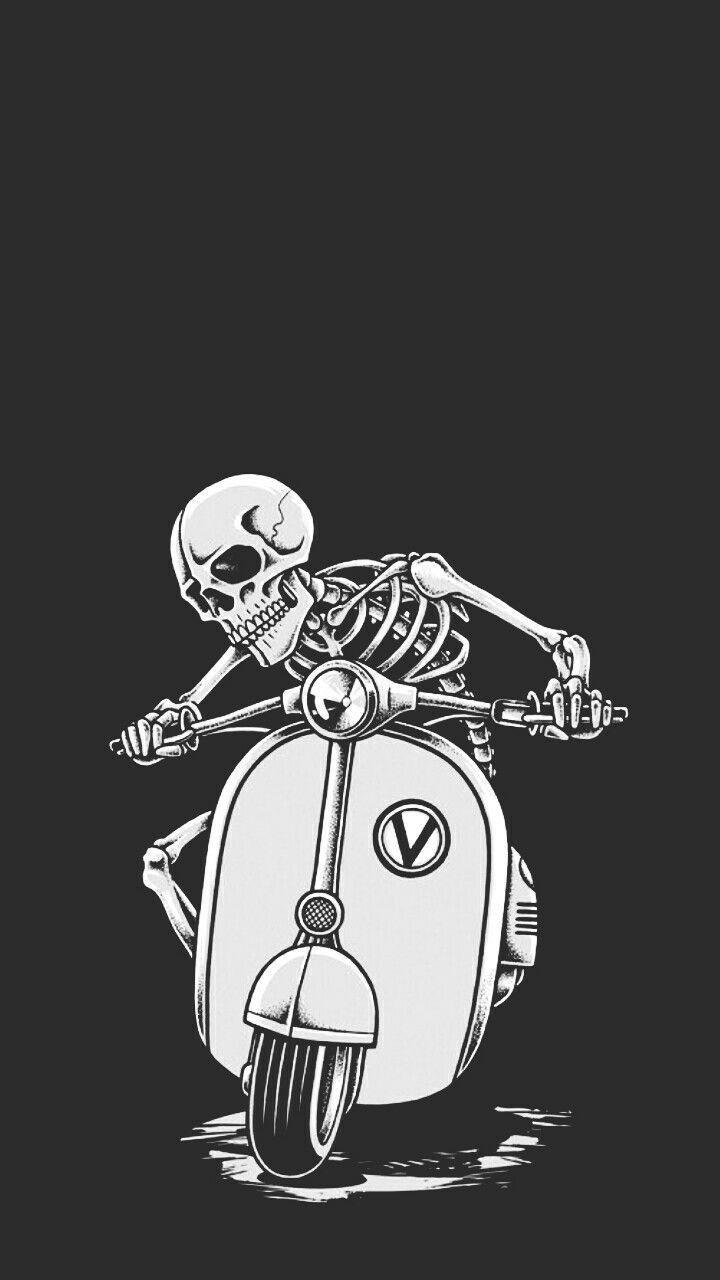 720x1280 Cartoon Black Wallpaper