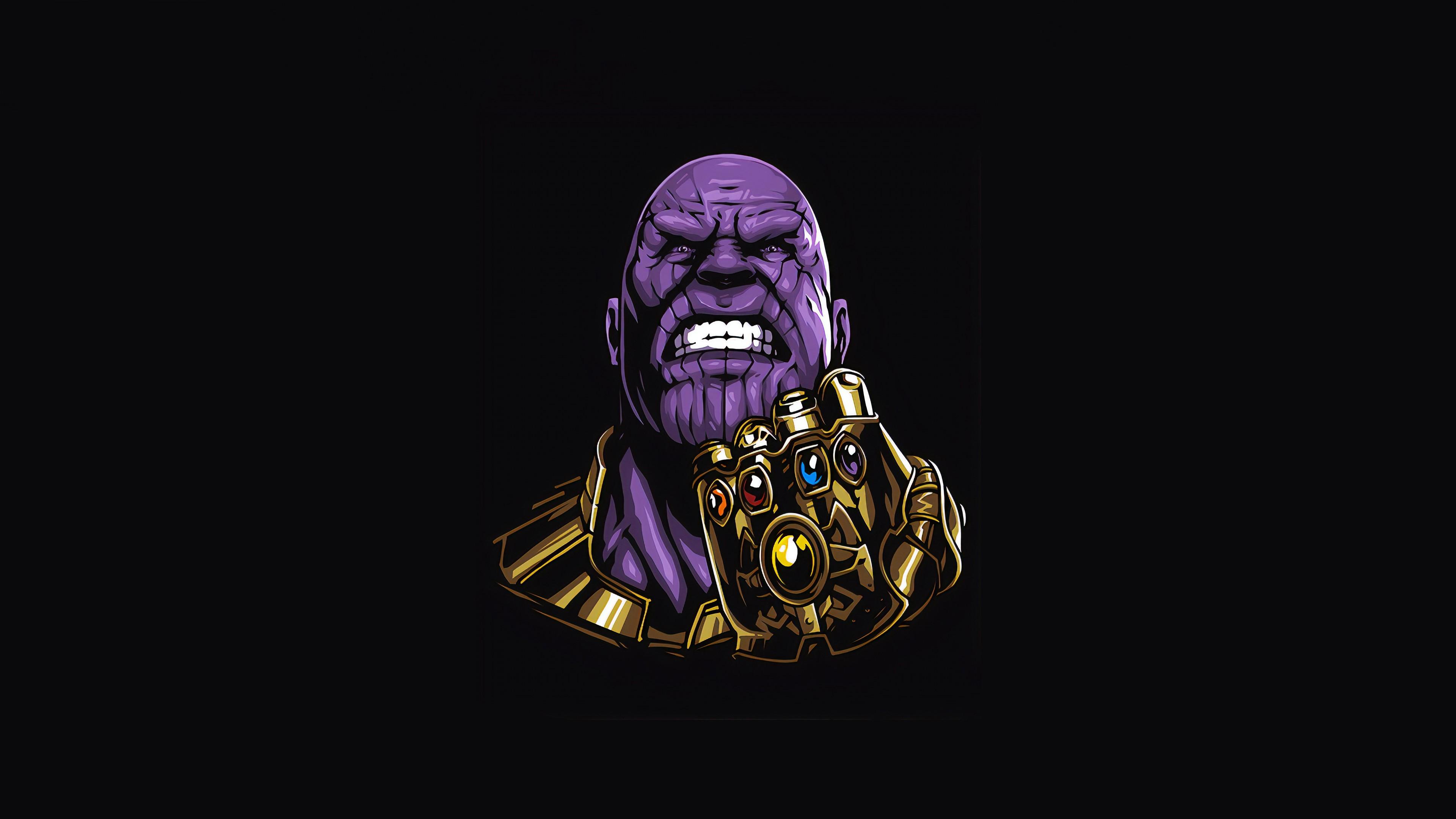 3840x2160 Wallpaper / thanos, superheroes, artist, artwork, digital art, hd, 4k, minimalism, minimalist, behance free download