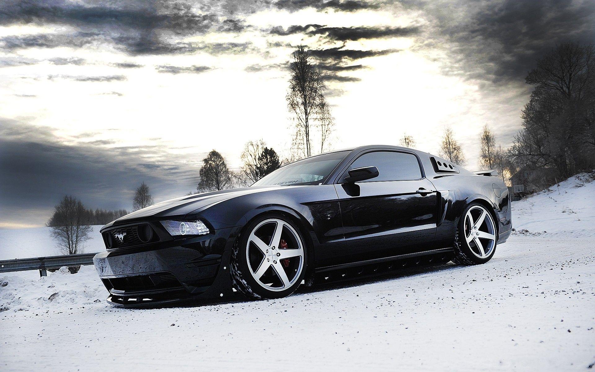 1920x1200 Black Ford Mustang wallpaper. HD Desktop Wallpaper