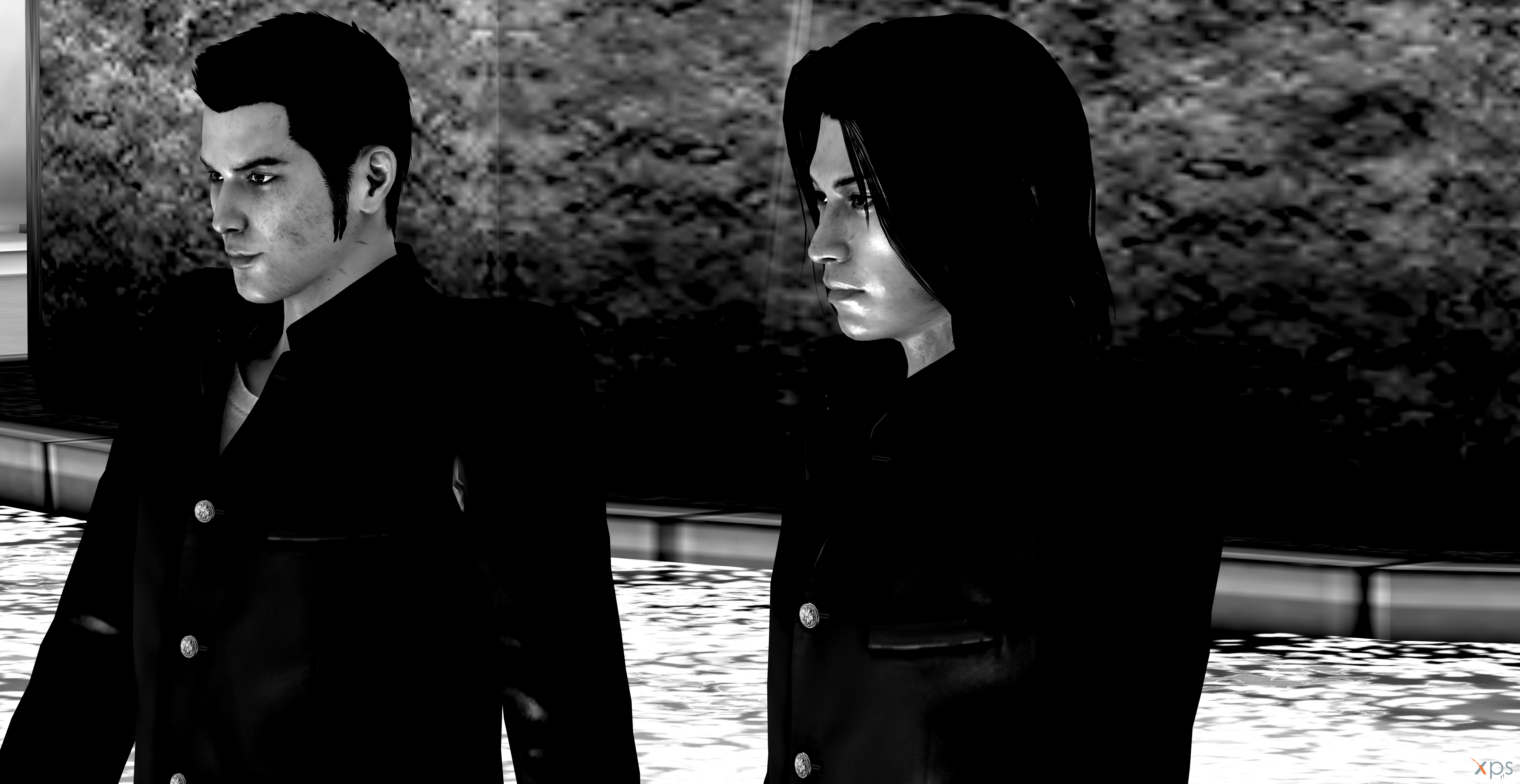 4098x2115 Young Kiryu and Young Nishiki Yakuza