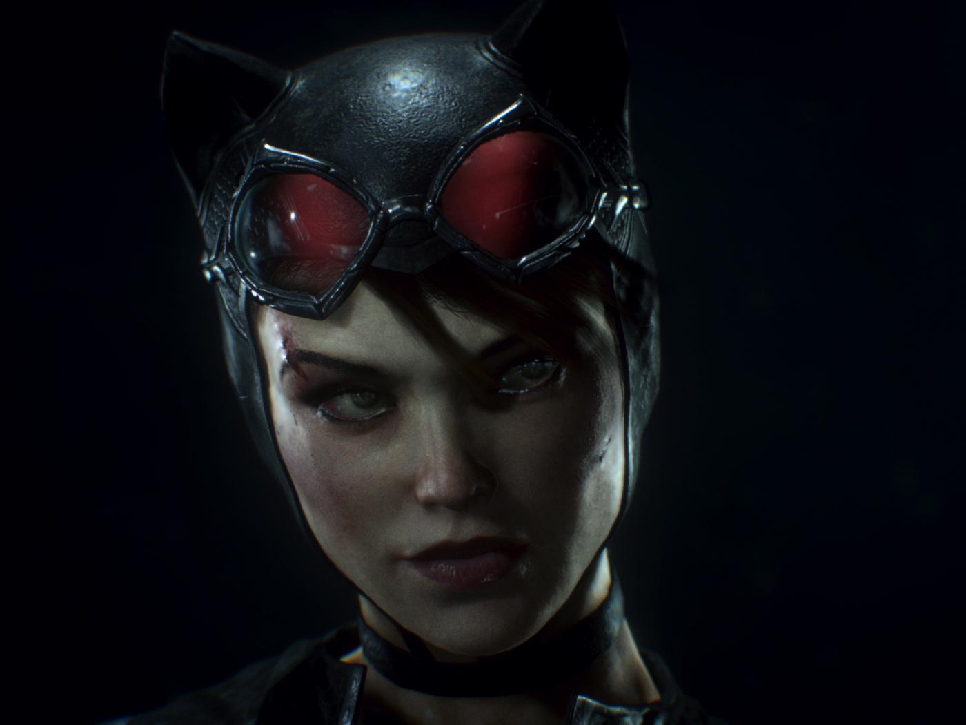 1400x1050 Desktop Wallpaper Catwoman, Batman: Arkham Knight, Video Game, Face, HD Image, Picture, Background, Fy63by
