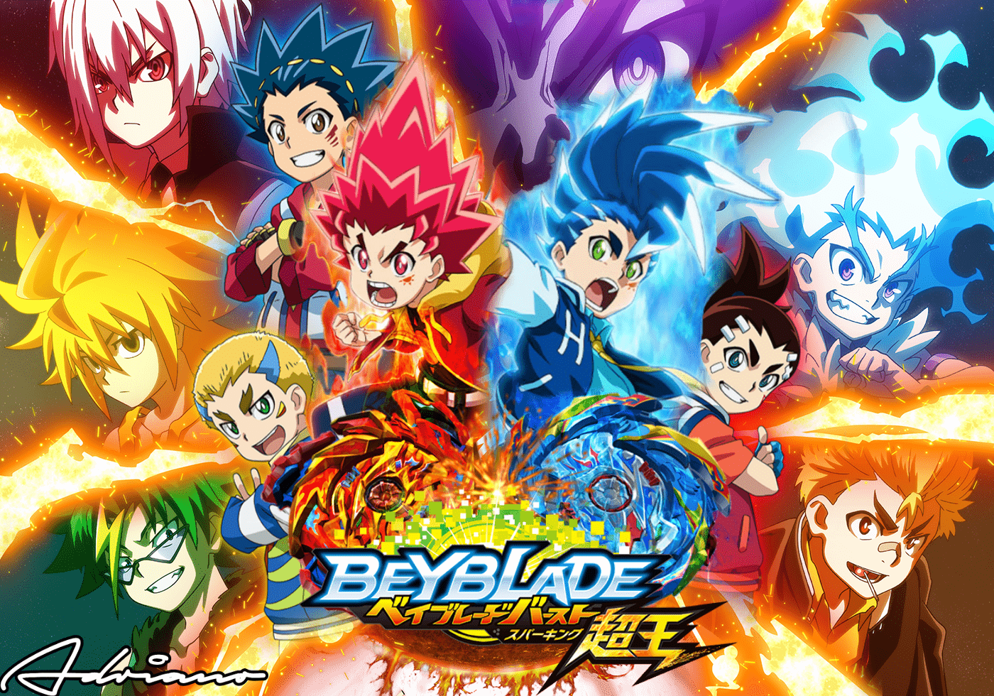 1400x980 Beyblade Burst Superking Wallpaper