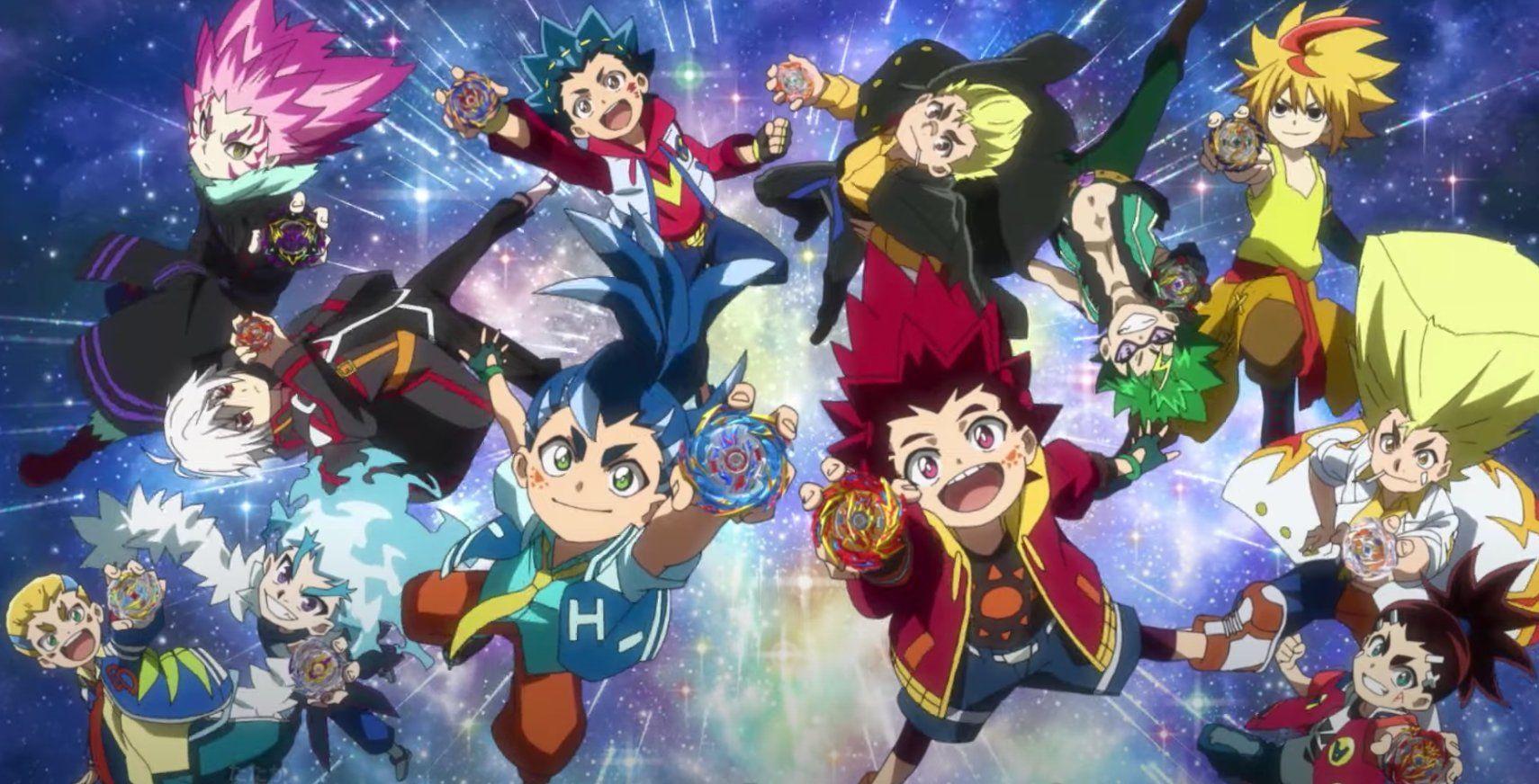 1710x872 Picture from the opening 4 of Beyblade Burst Sparking. Kingdom hearts anime, Fairy tail picture, Anime