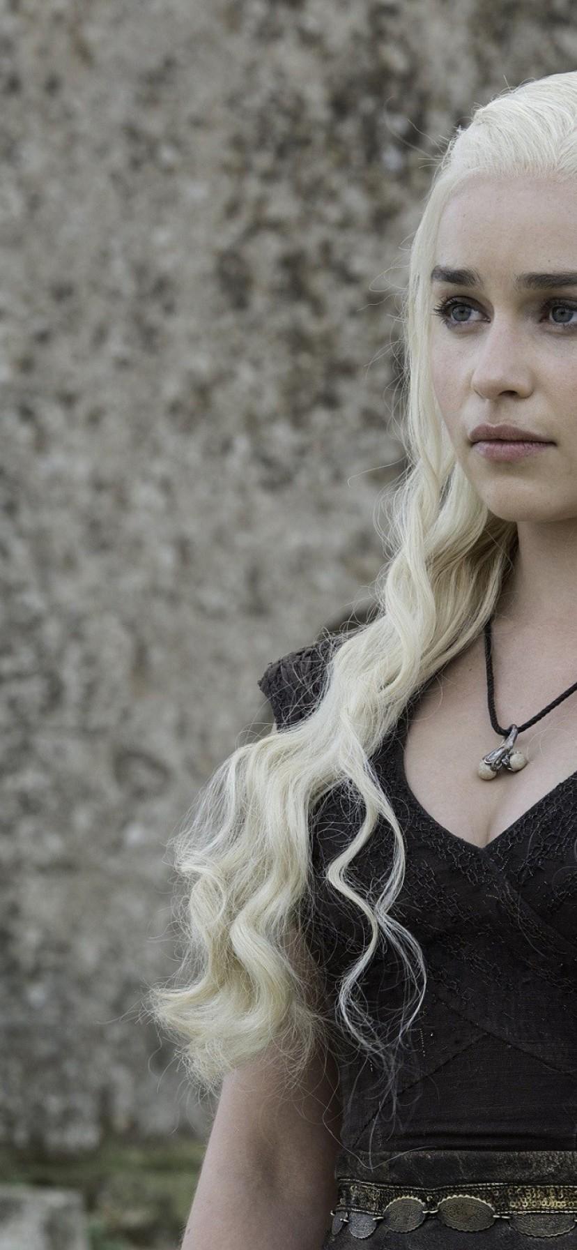 828x1792 iPhone Xr Emilia Clarke Wallpaper Targaryen Season 6 Episode 9
