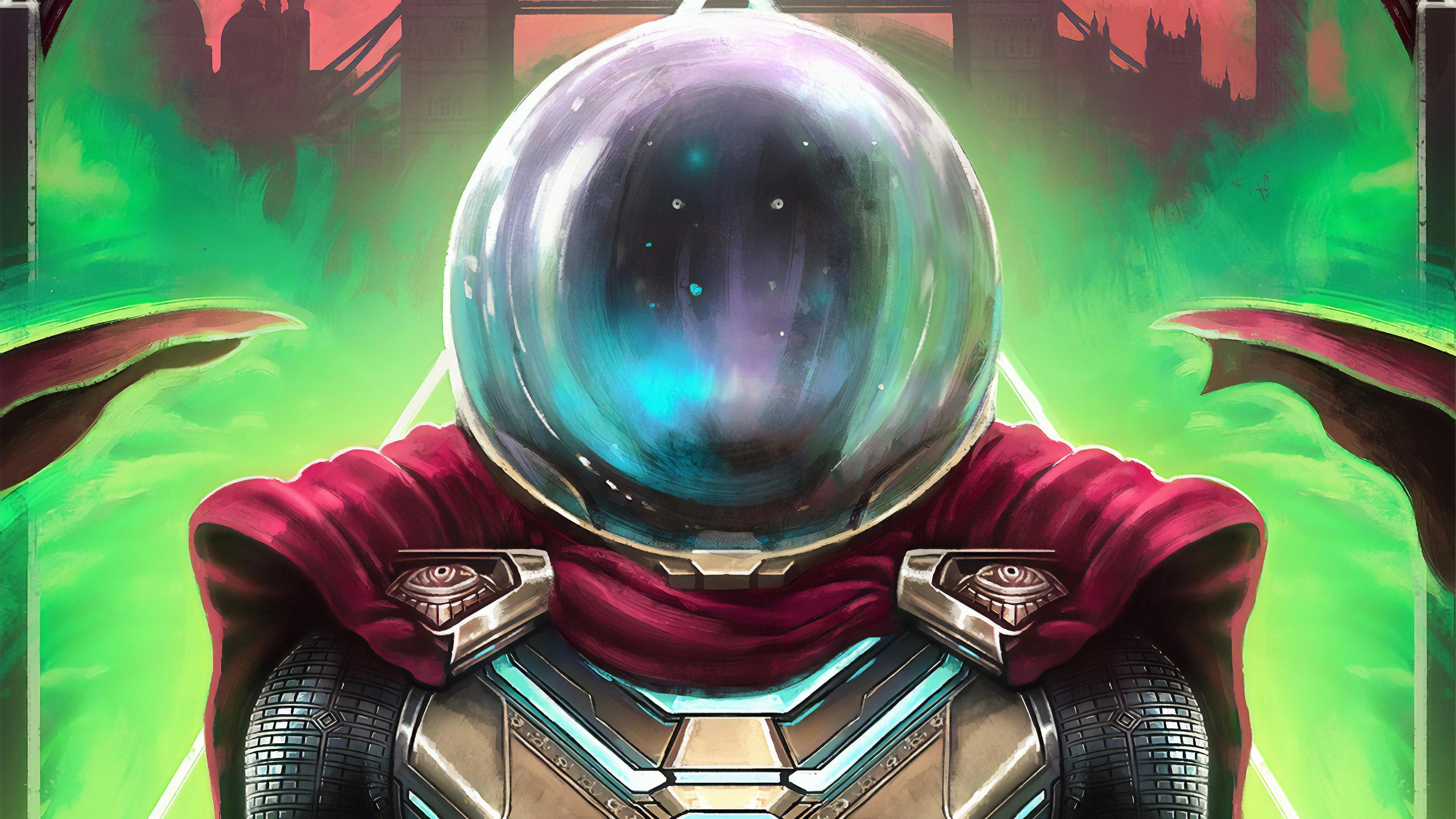 3840x2160 Spider Man Far From Home Mysterio Art 4k, HD Movies, 4k Wallpaper, Image, Background, Photo and Picture
