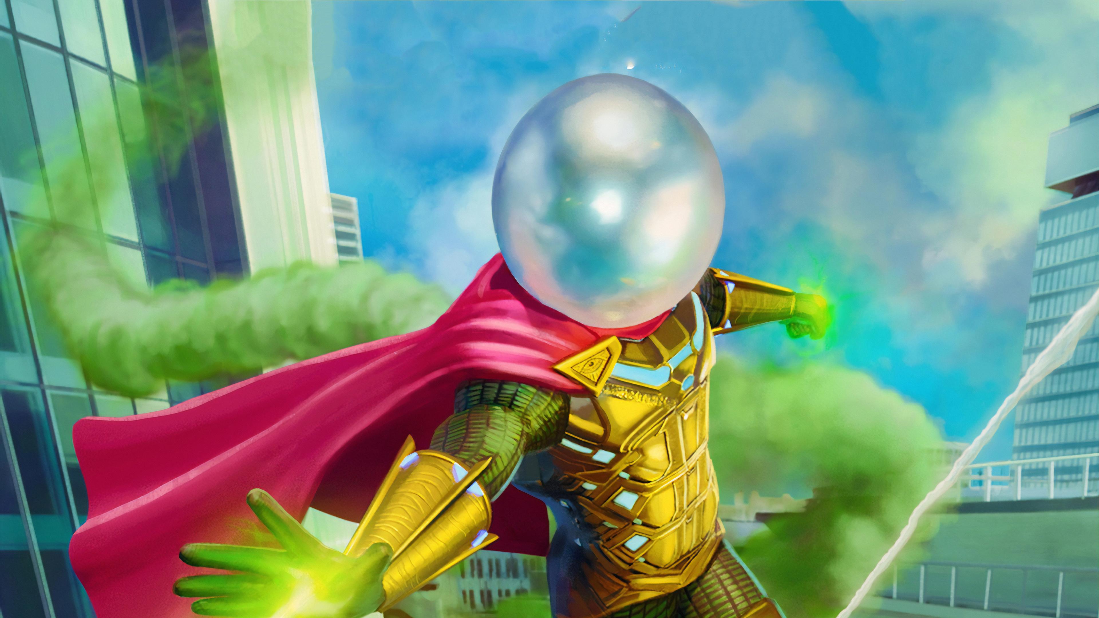 3840x2160 Mysterio, Art, Spider Man Far From Home, 4K Wallpaper. Mocah HD Wallpaper