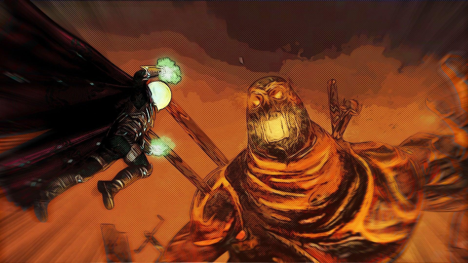 1920x1080 Mysterio vs Molten Man If you want this as a PC wallpaper in 4k, pm me: comicbookmovies
