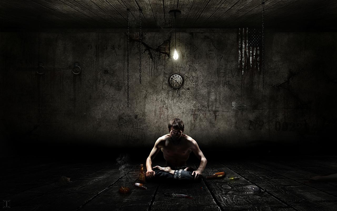 1280x800 Image Lotus position Men Yoga