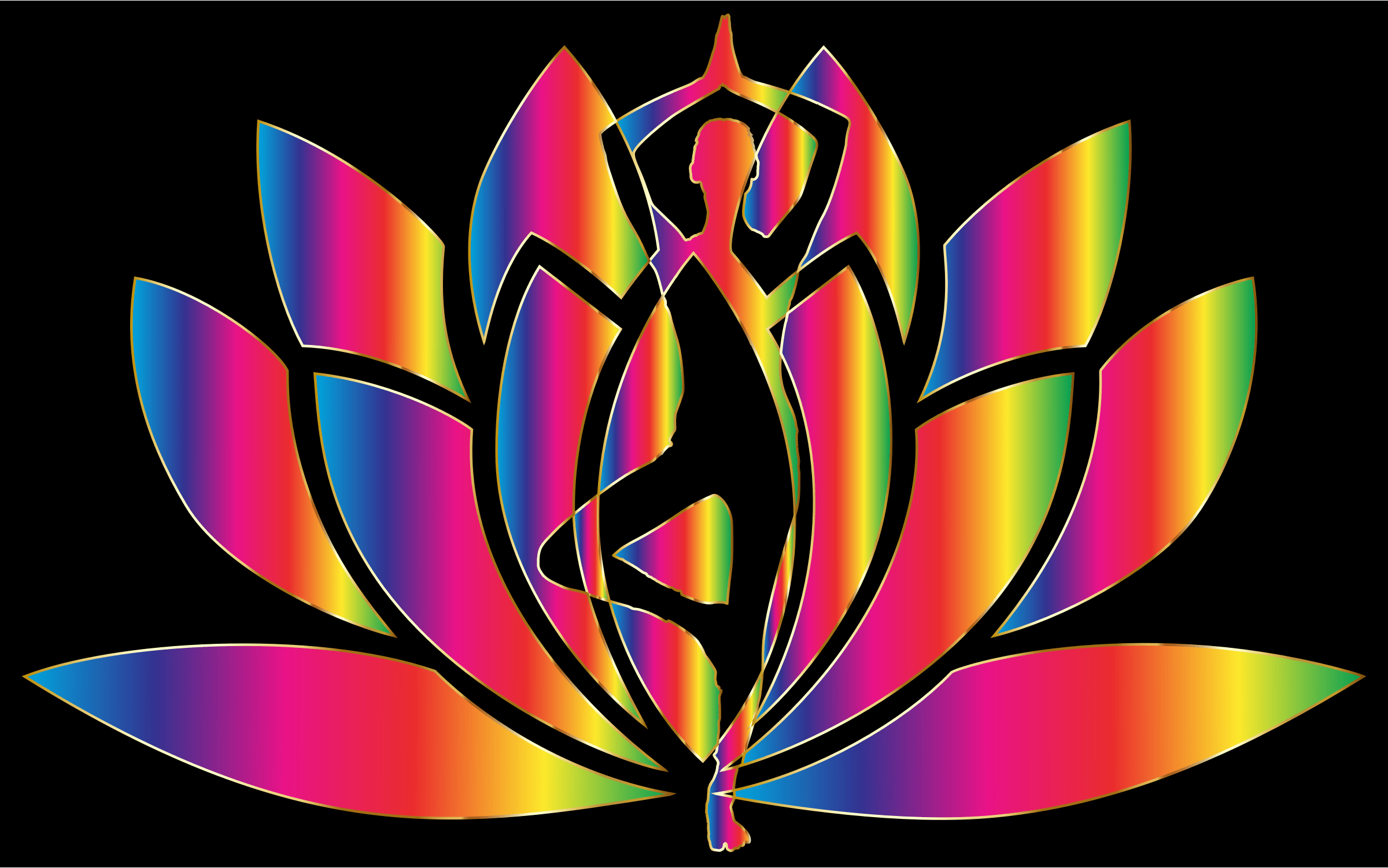 2400x1502 Spectrum Yoga Lotus Icon PNG PNG and Icon Downloads
