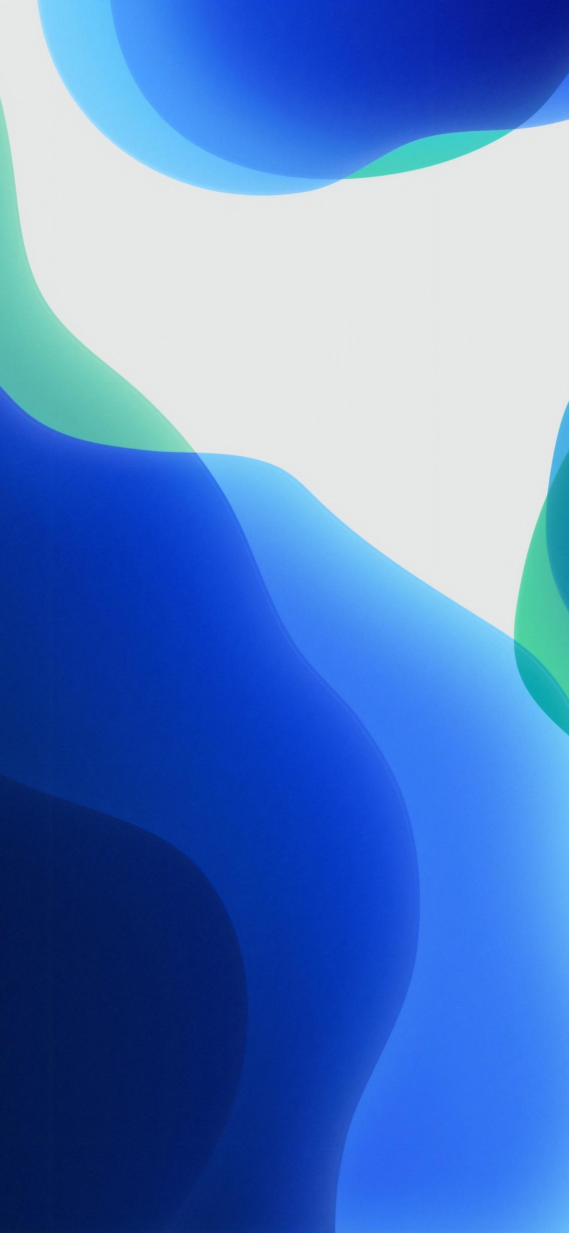 iOS 13 Waves  Blue Dark  Wallpapers Central