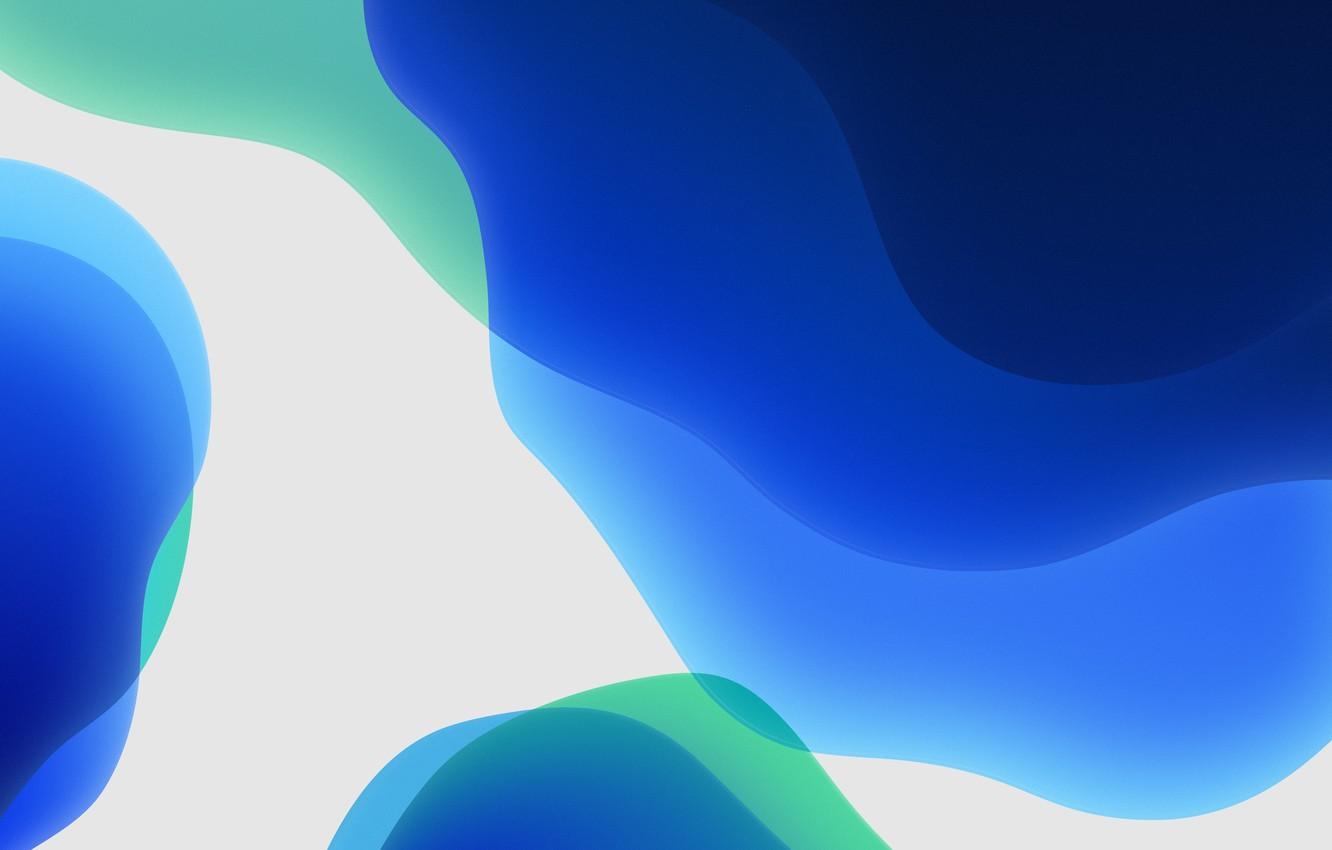 1332x850 Wallpaper white, blue, background, iOS - for desktop, section абстракции