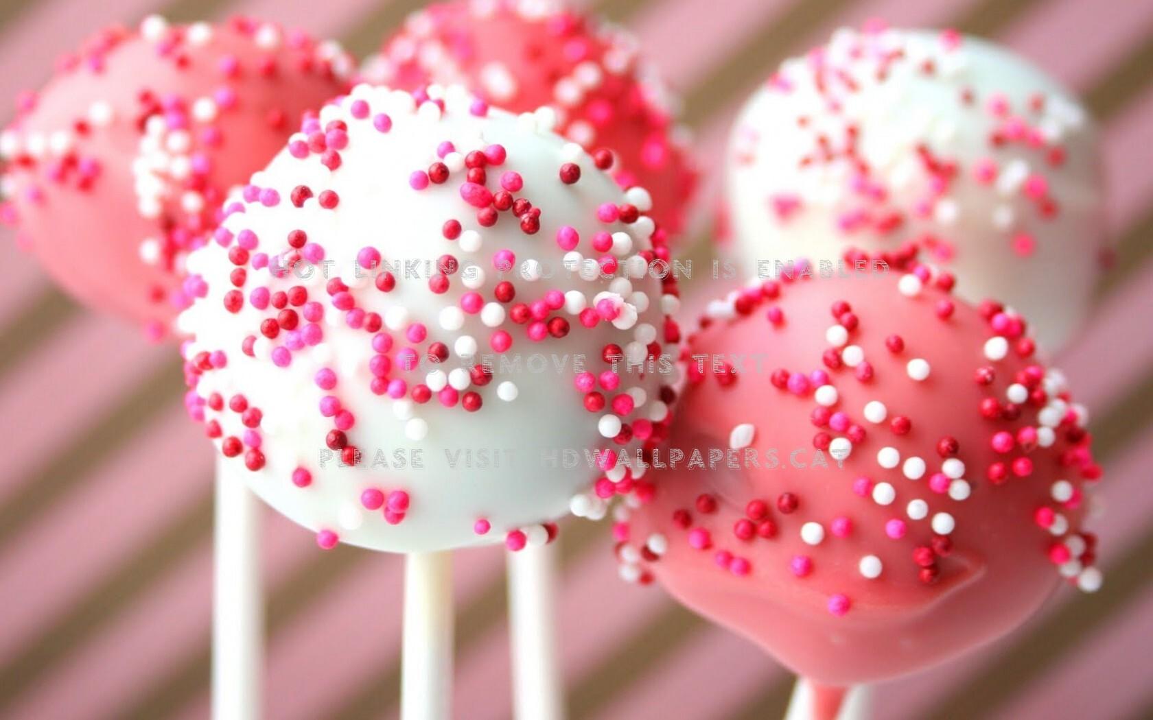 1680x1050 lollipops white pink candy sweet food