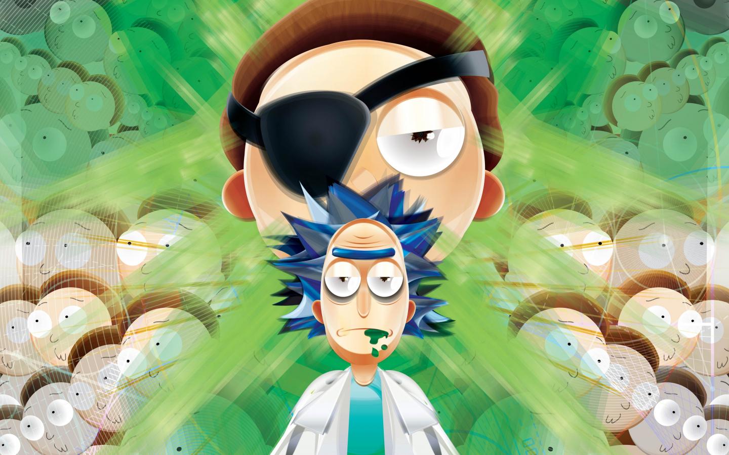 1440x900 Download 1440x900 wallpaper rick and morty, vector art, widescreen 16: widescreen, 1440x900 HD image, background, 10918