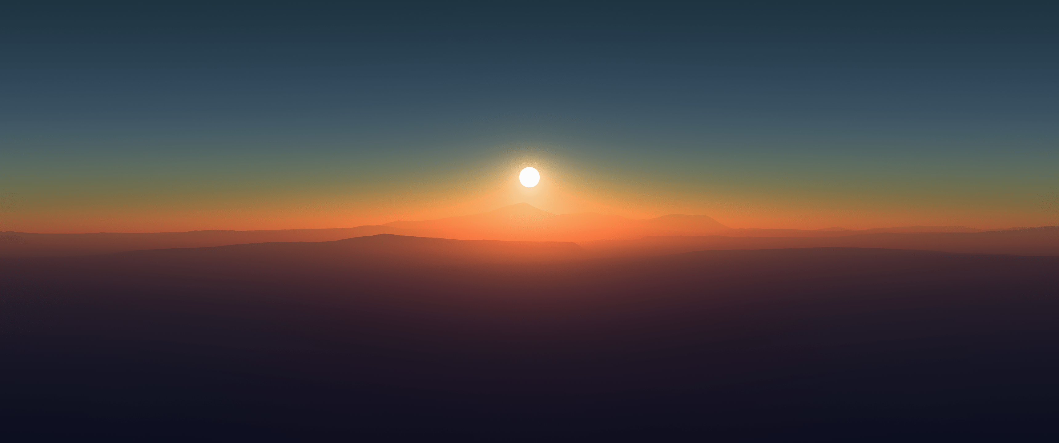 3440x1440 Sunset minimalist (3440x1440): WidescreenWallpaper