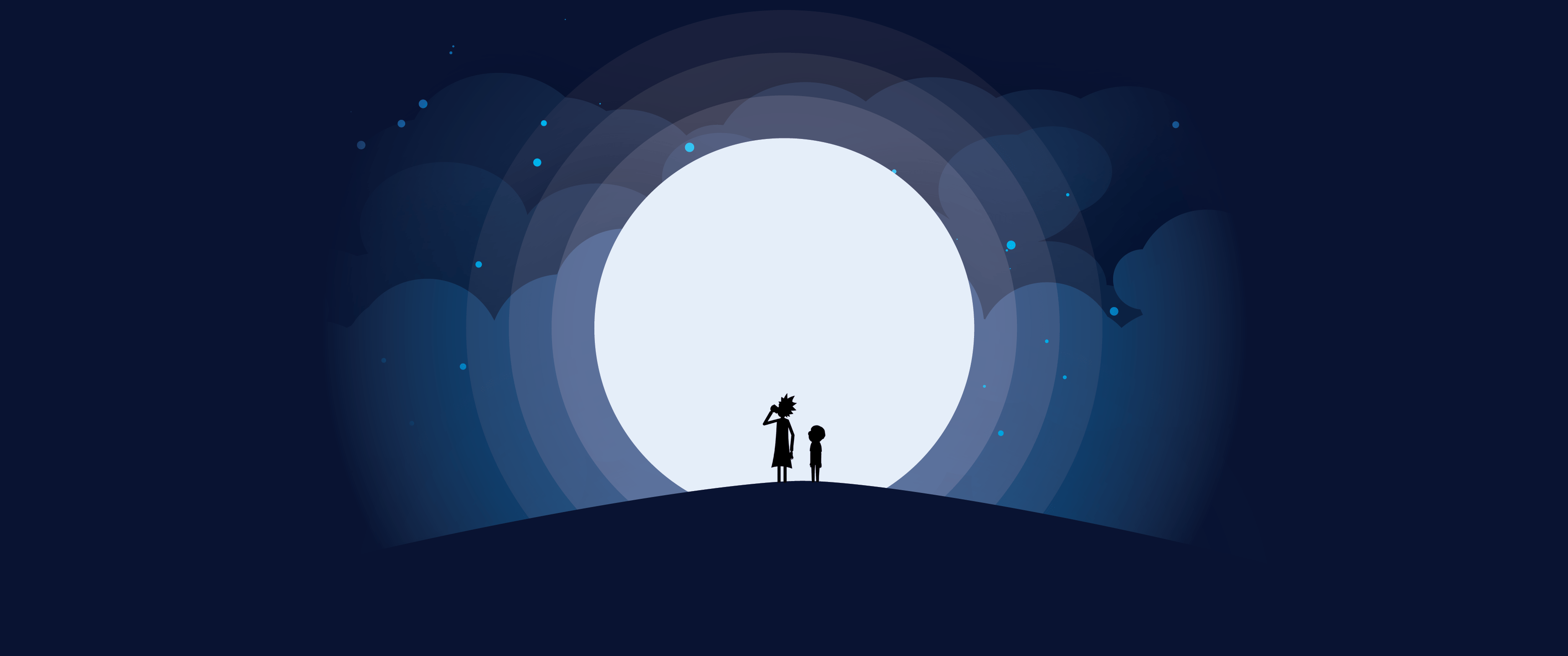 3440x1440 Minimalist Rick And Morty Wallpaper 4k