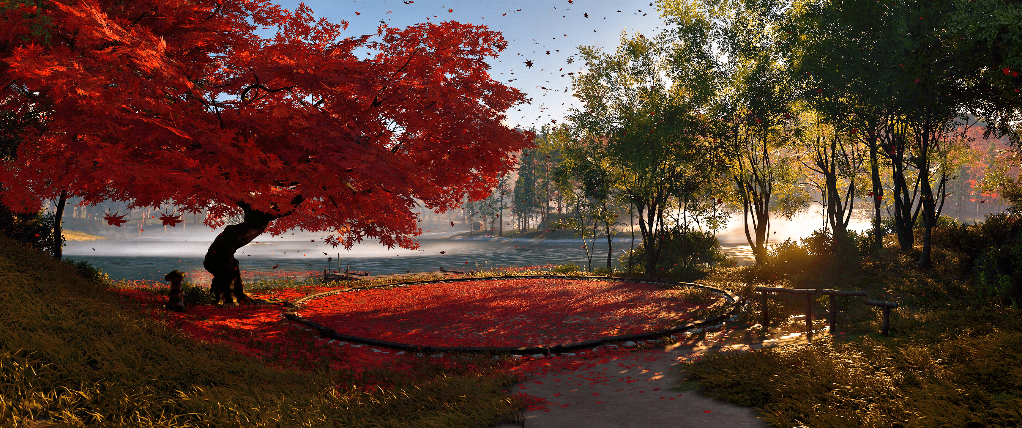 3440x1440 Lake Of Tsushima [3440x1440]: WidescreenWallpaper