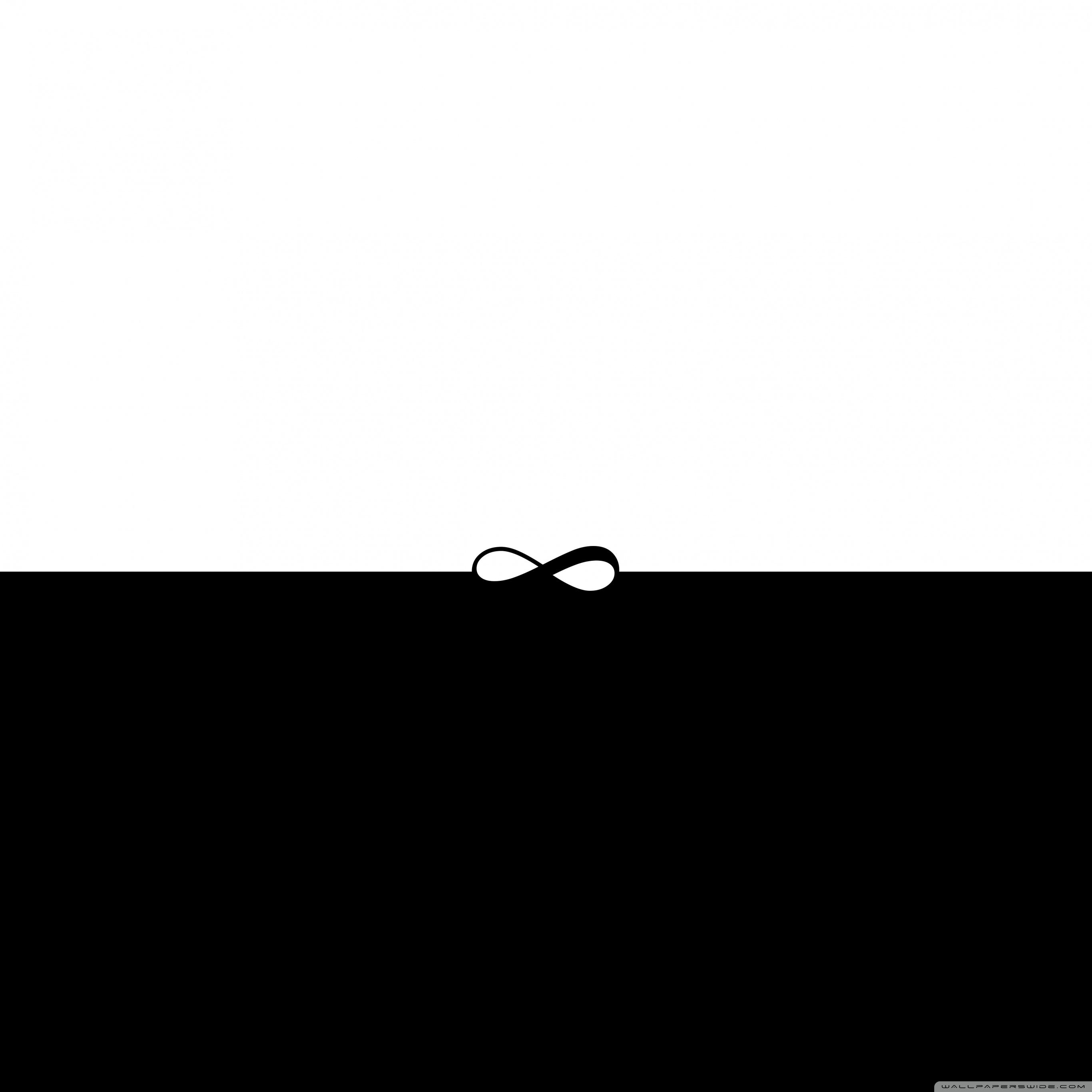 2732x2732 Infinity Symbol Black and White Ultra HD Desktop Background Wallpaper for 4K UHD TV : Multi Display, Dual & Triple Monitor : Tablet