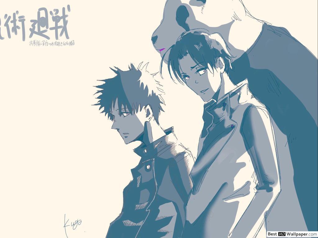 1024x768 Jujutsu Kaisen Fushiguro & Yuta Okkotsu HD wallpaper download